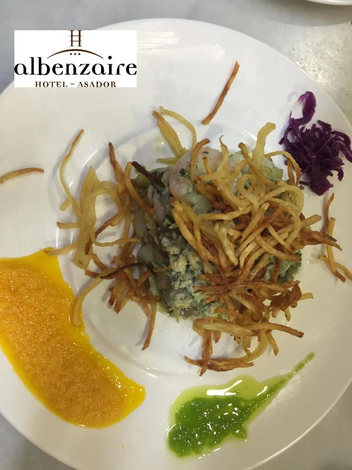 Food in Albenzaire Hotel Asador