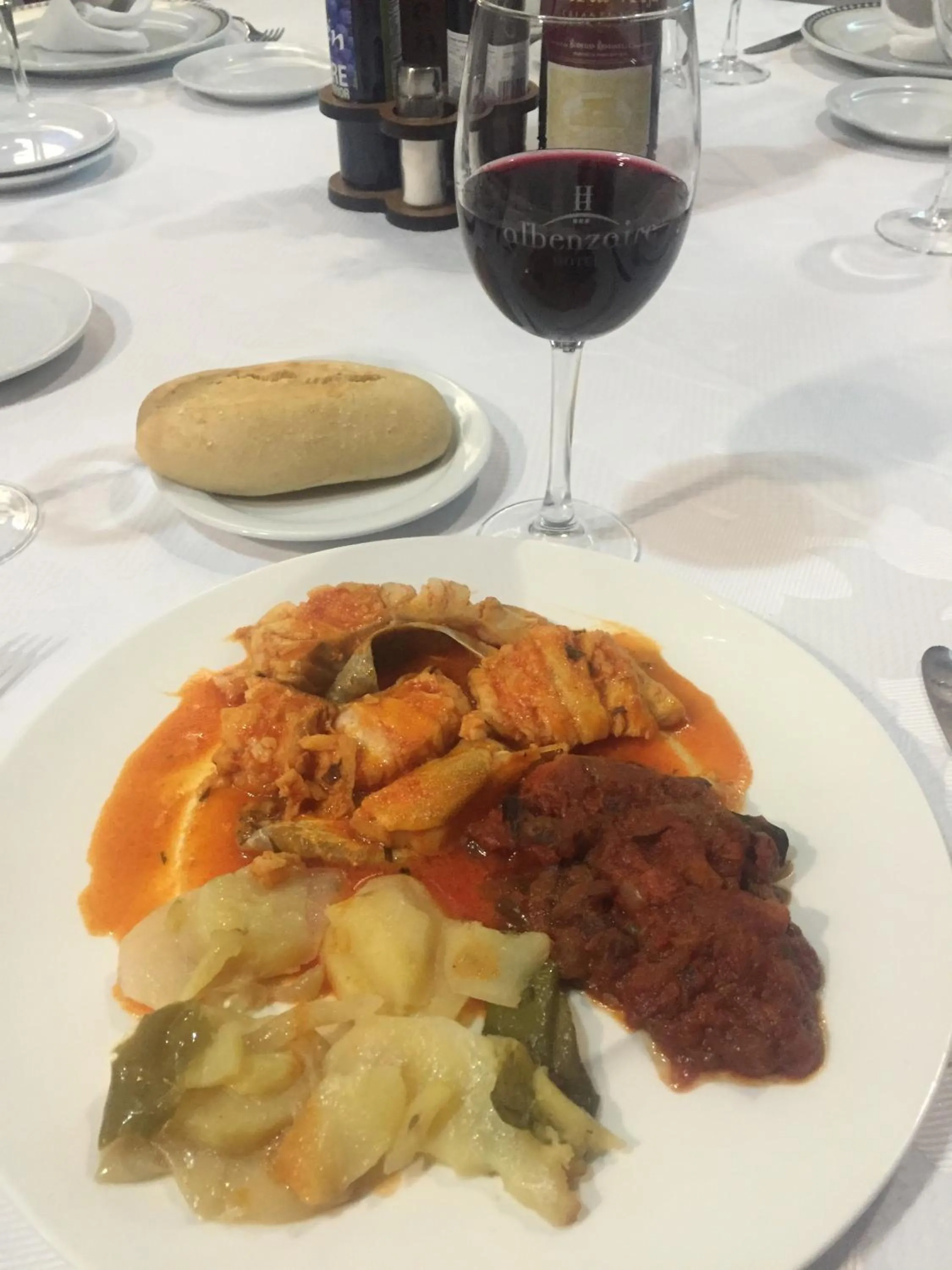 Food in Albenzaire Hotel Asador