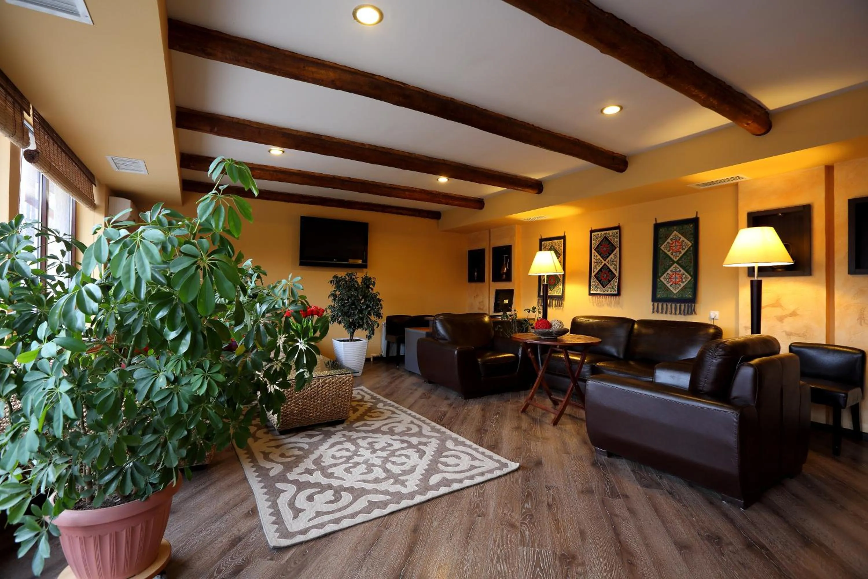 Communal lounge/ TV room in Tian-Shan Hotel