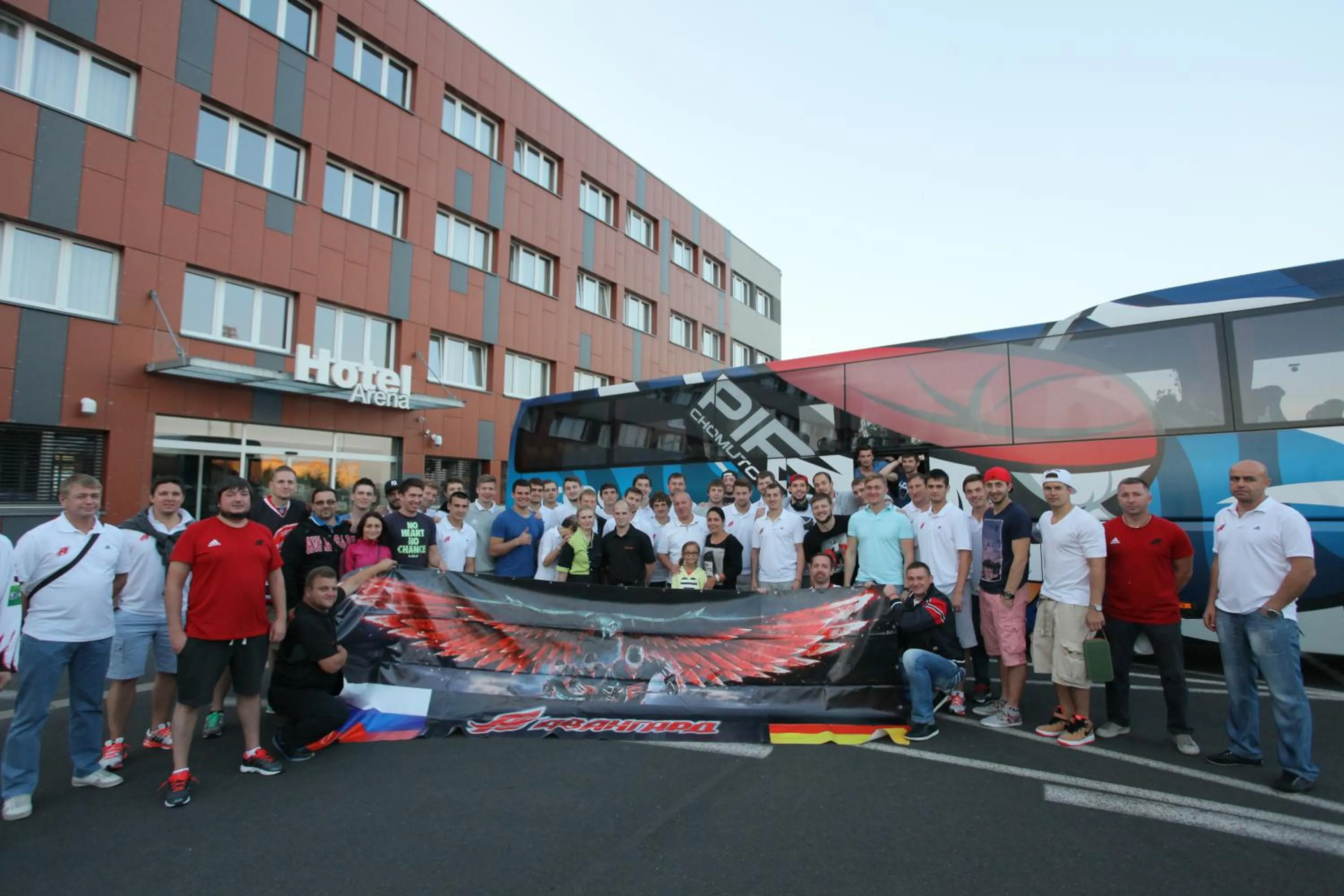 group of guests in Hotel Arena