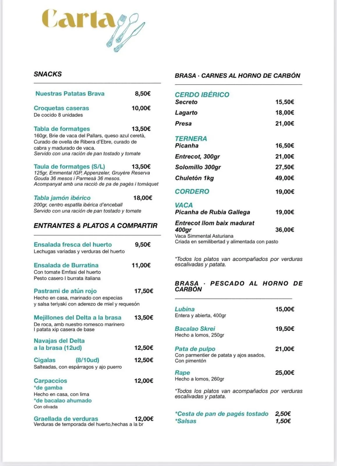 Restaurant/places to eat in Hostal Sant Roc