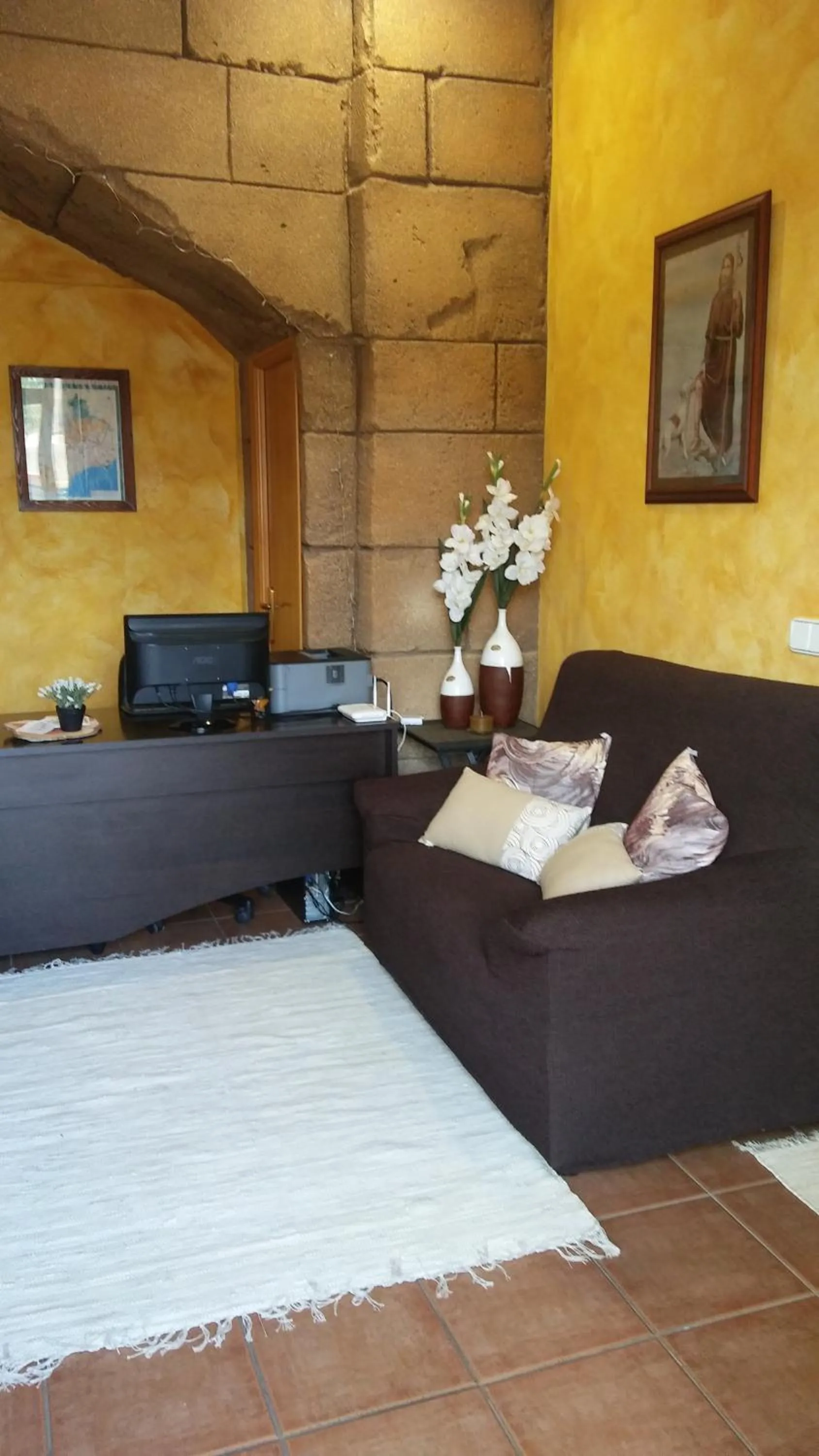 Lobby or reception in Hostal Sant Roc