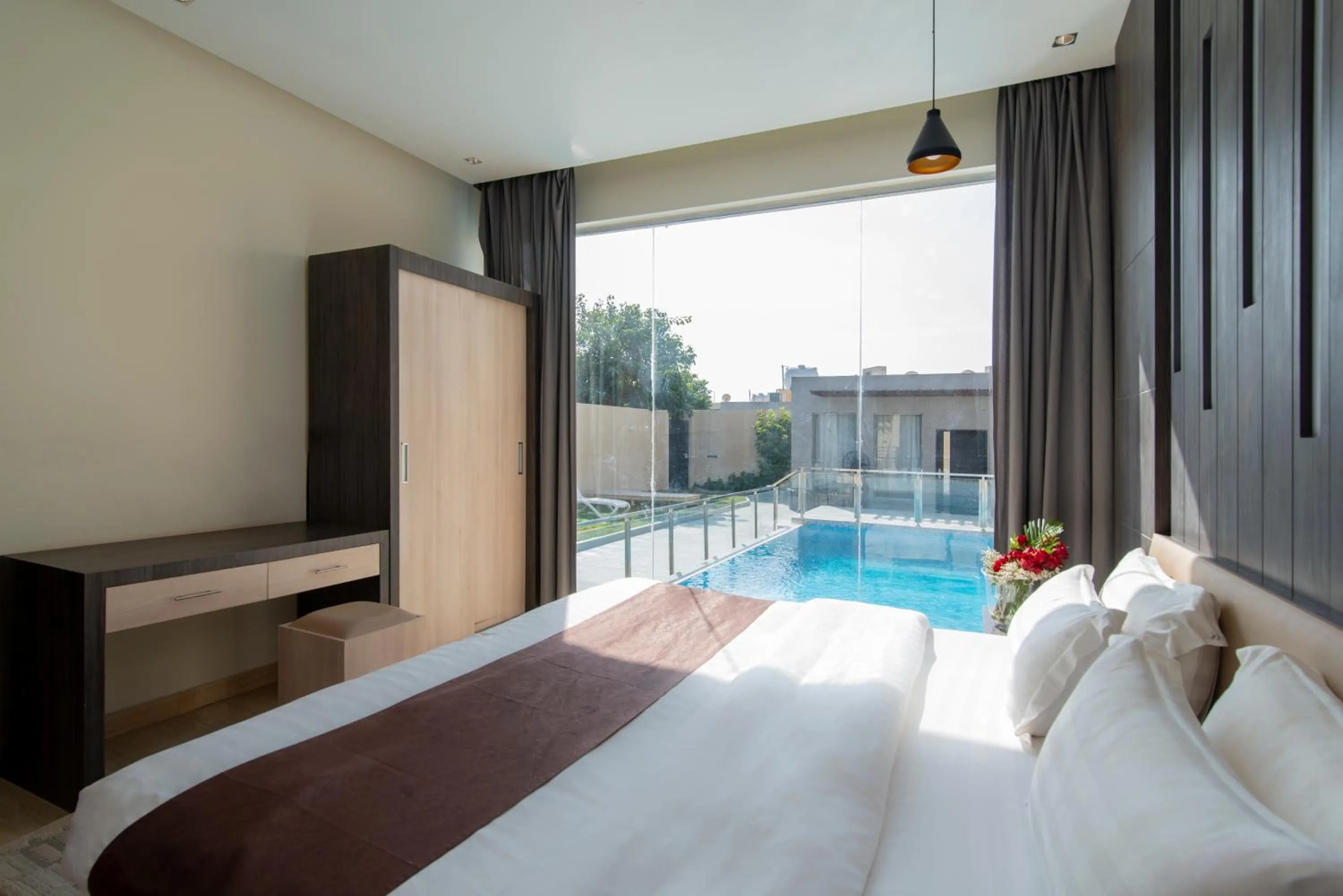 Pool view in The Corner Hotel Resorts - Riyadh