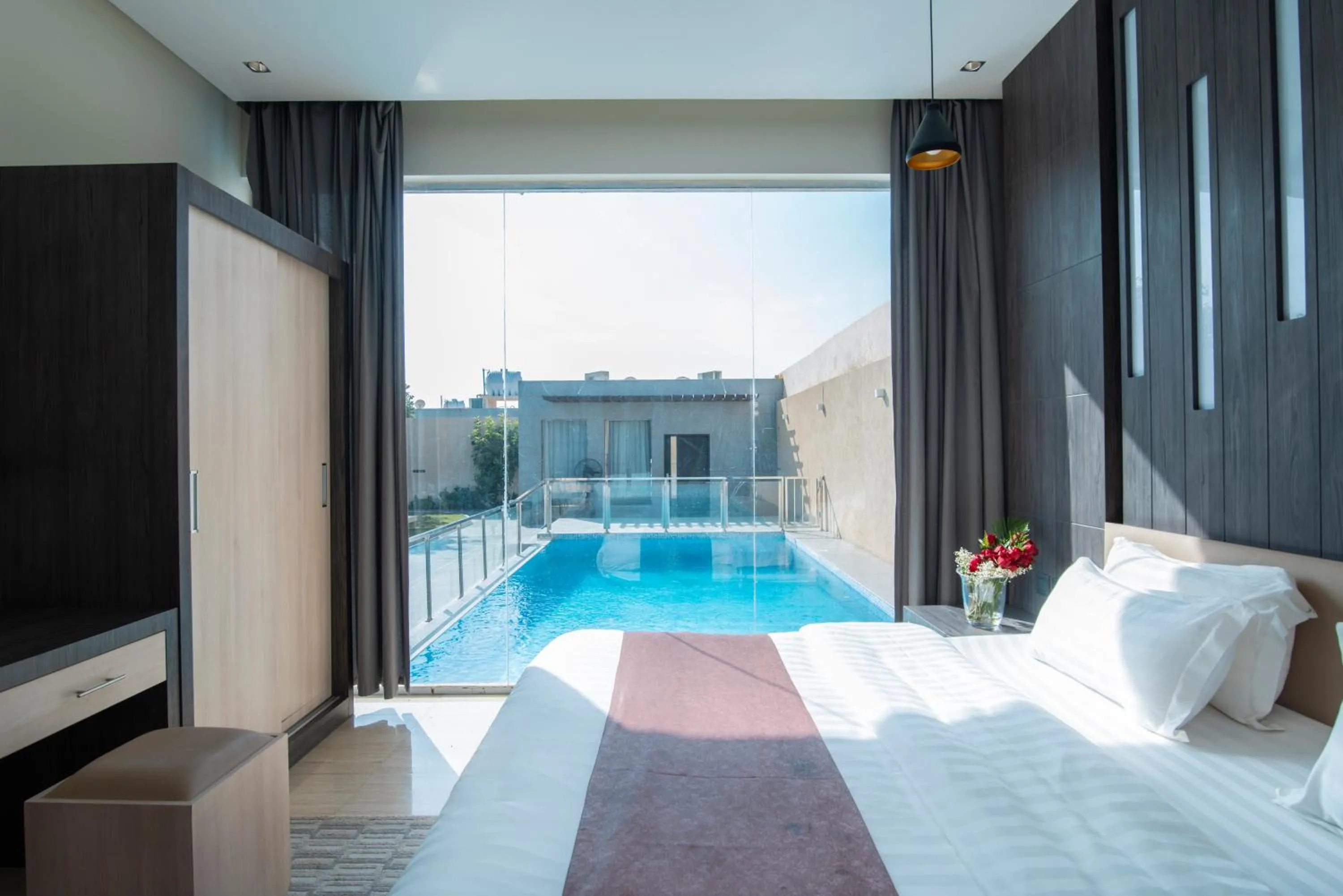 Swimming pool in The Corner Hotel Resorts - Riyadh