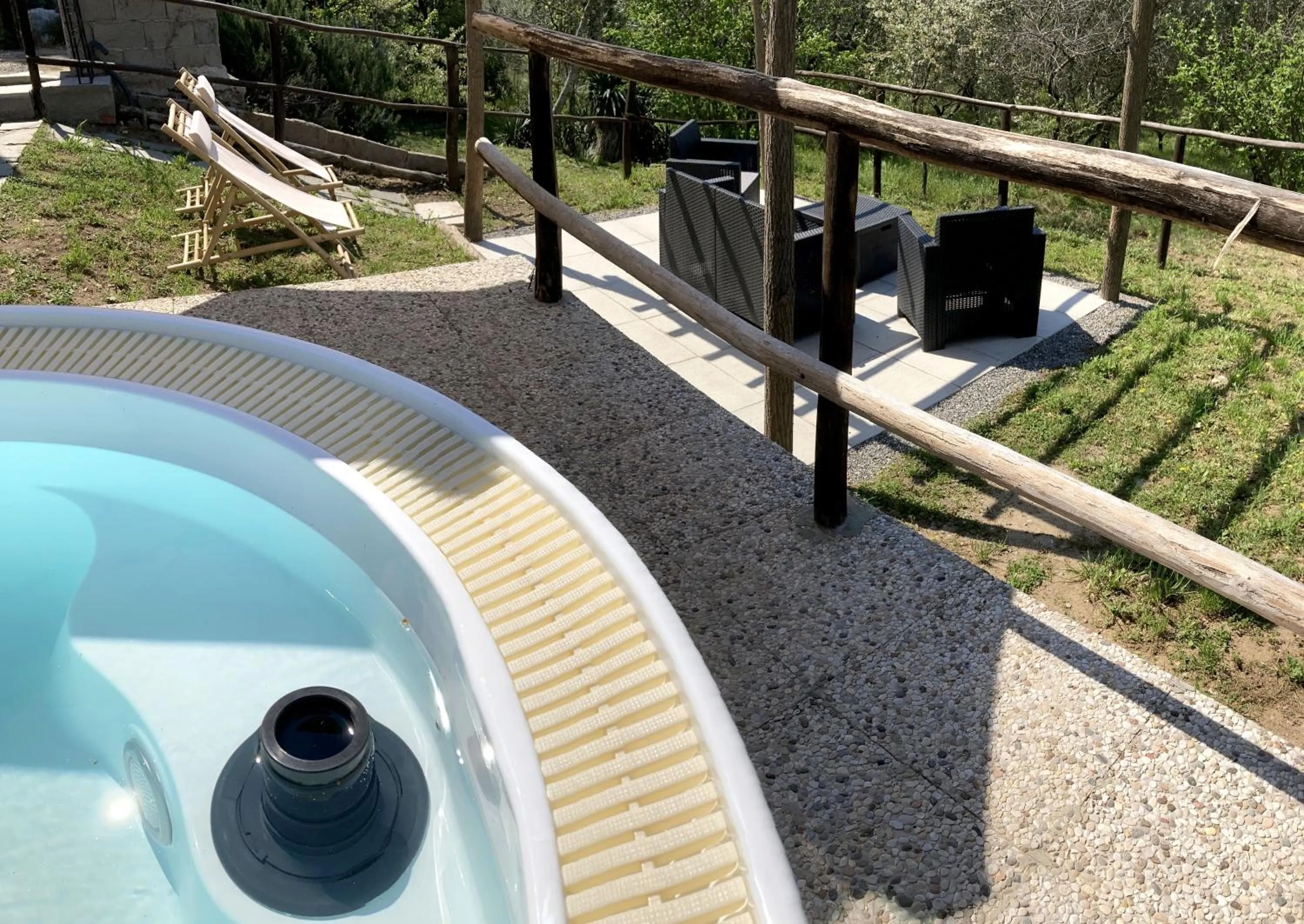 Hot Tub in il Podere La Casina