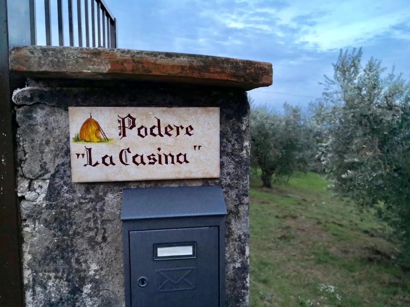 Decorative detail in il Podere La Casina