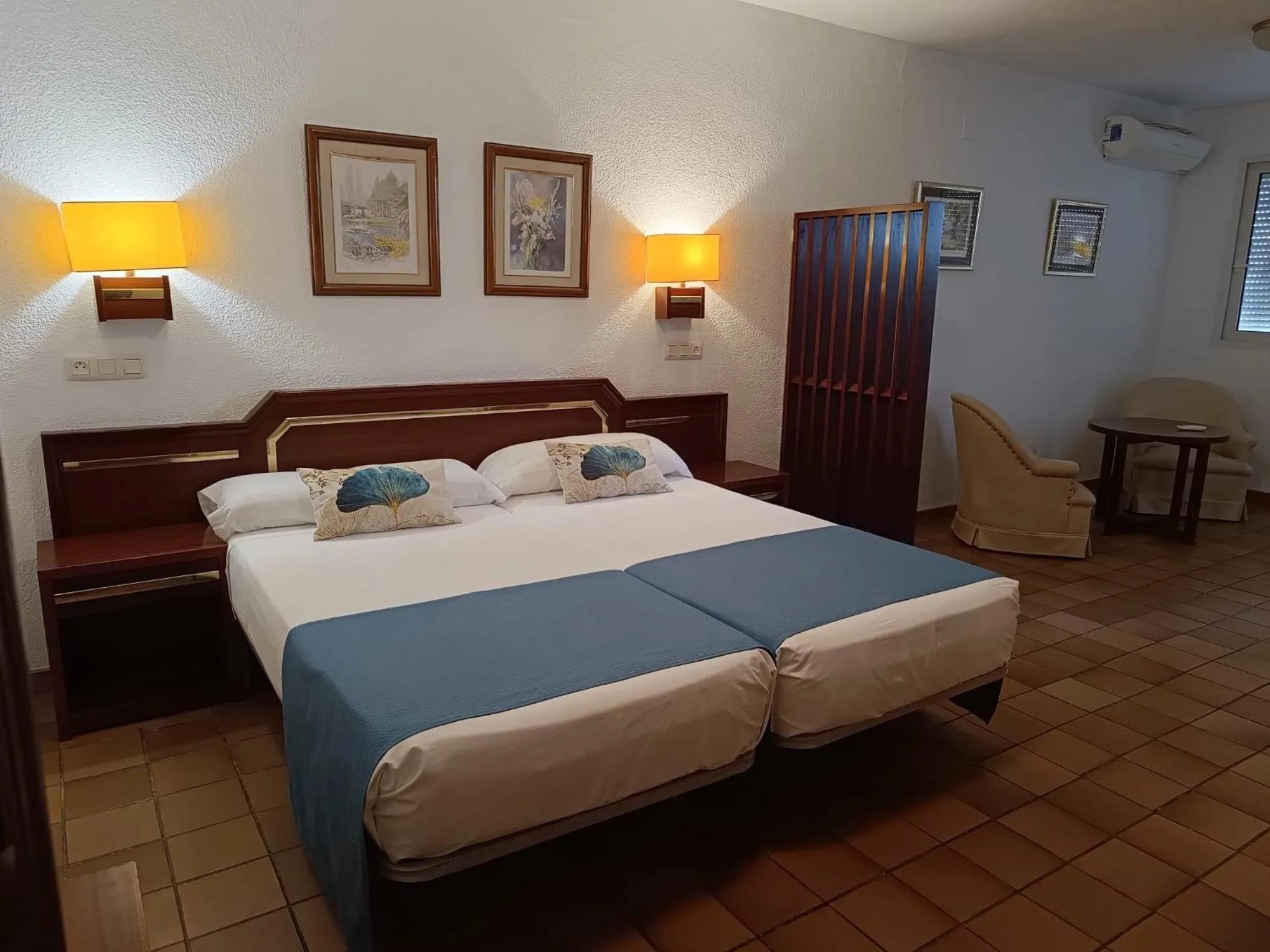 Bed in Hotel Santa María