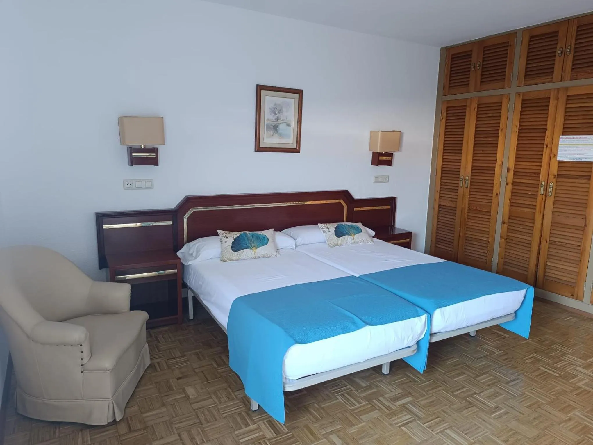 Bed in Hotel Santa María