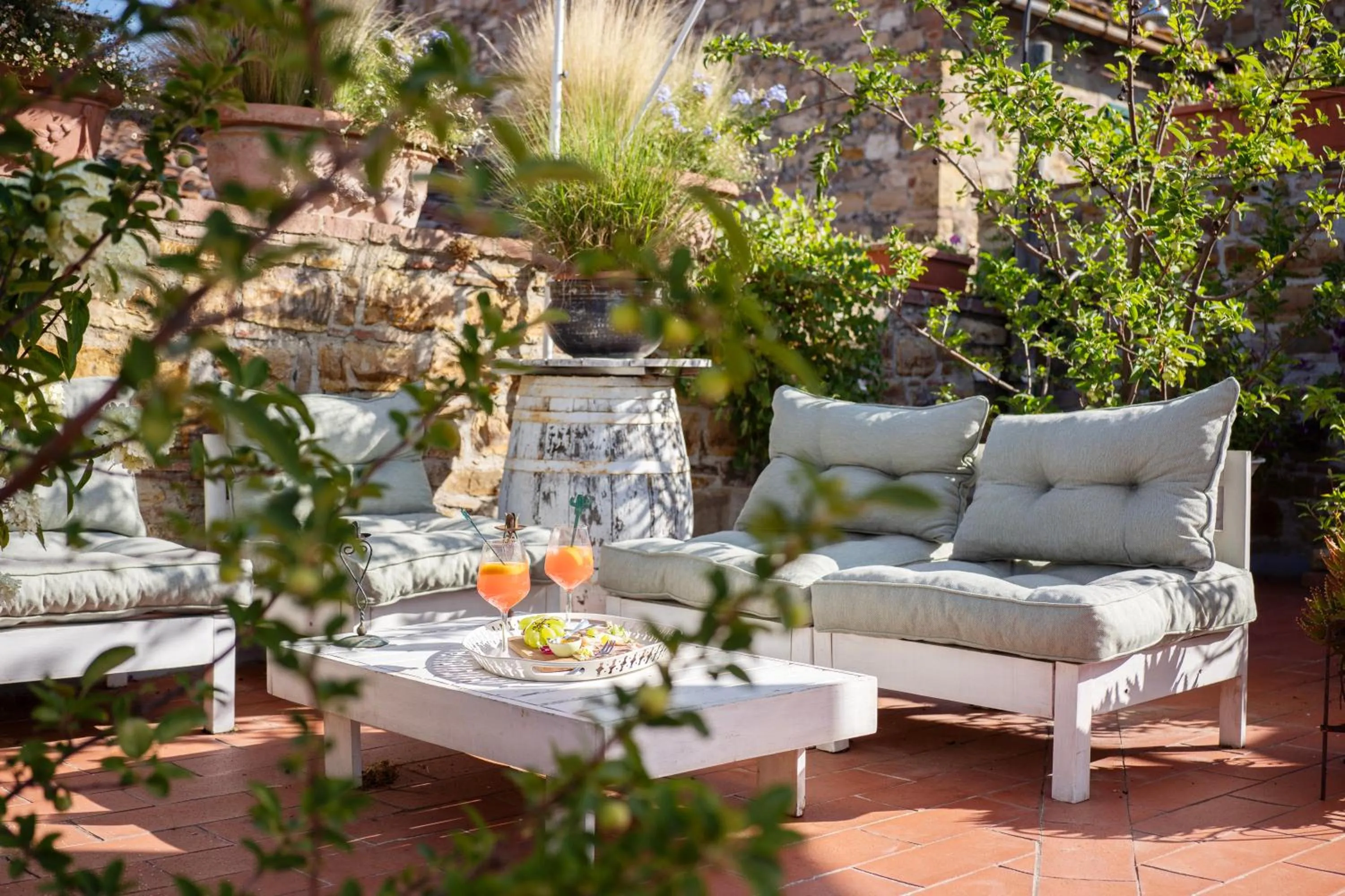 Patio in Le Terrazze Del Chianti b&b Residenza d'Epoca e di Charme