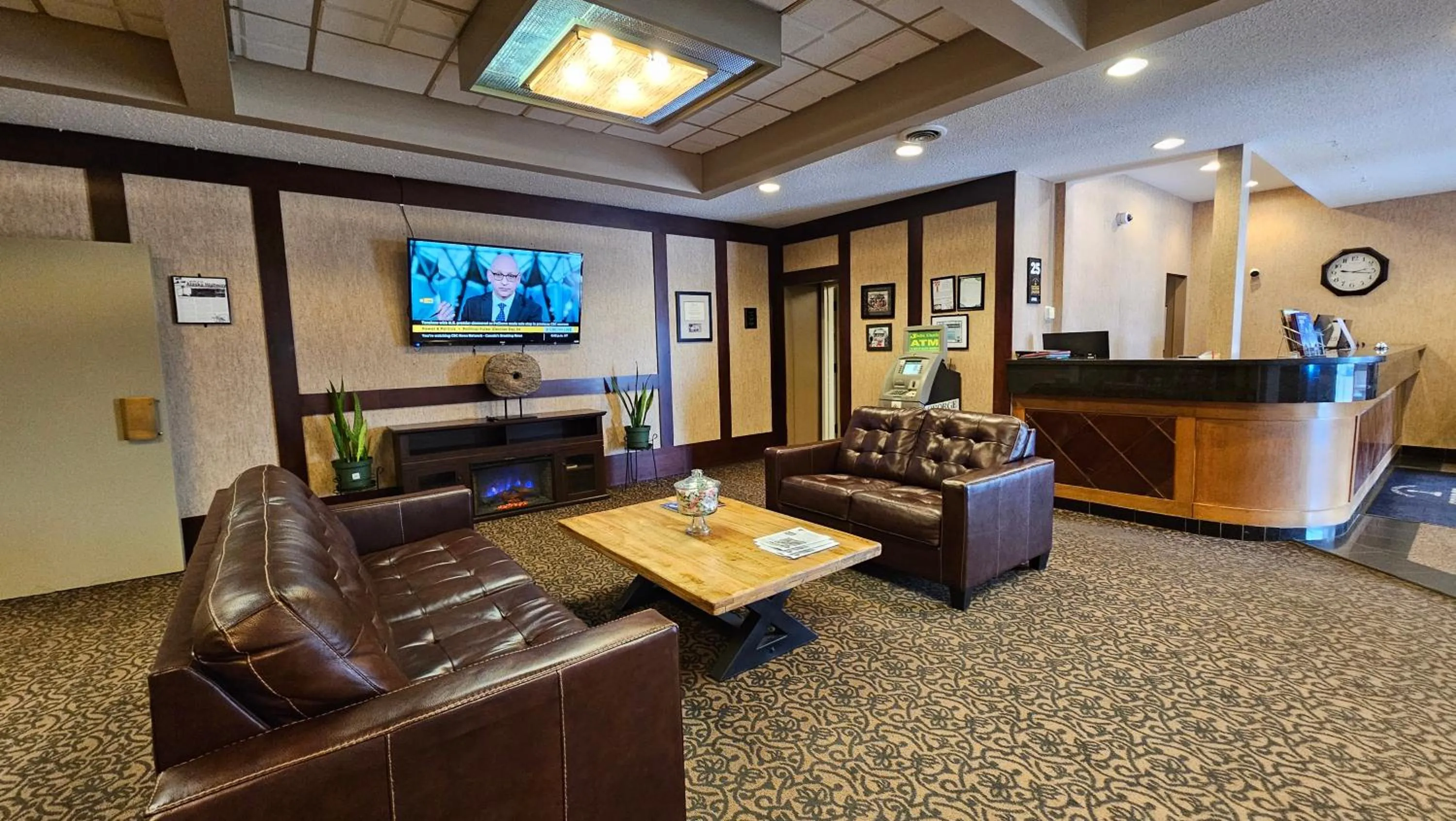 Lobby or reception in The George Dawson Inn & Conference Centre