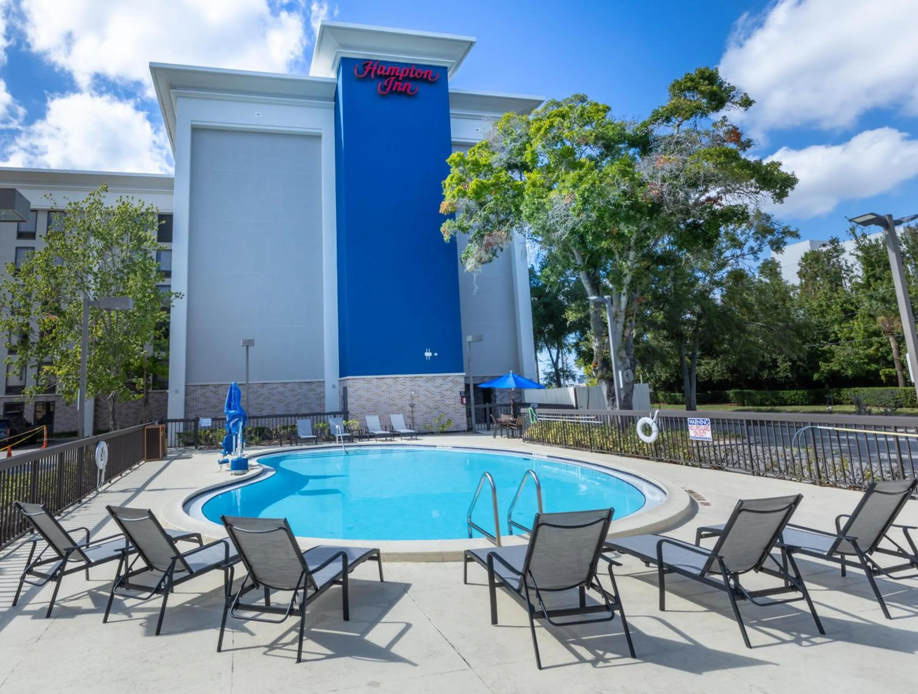 Pool view in Hampton Inn Tampa International Airport/Westshore