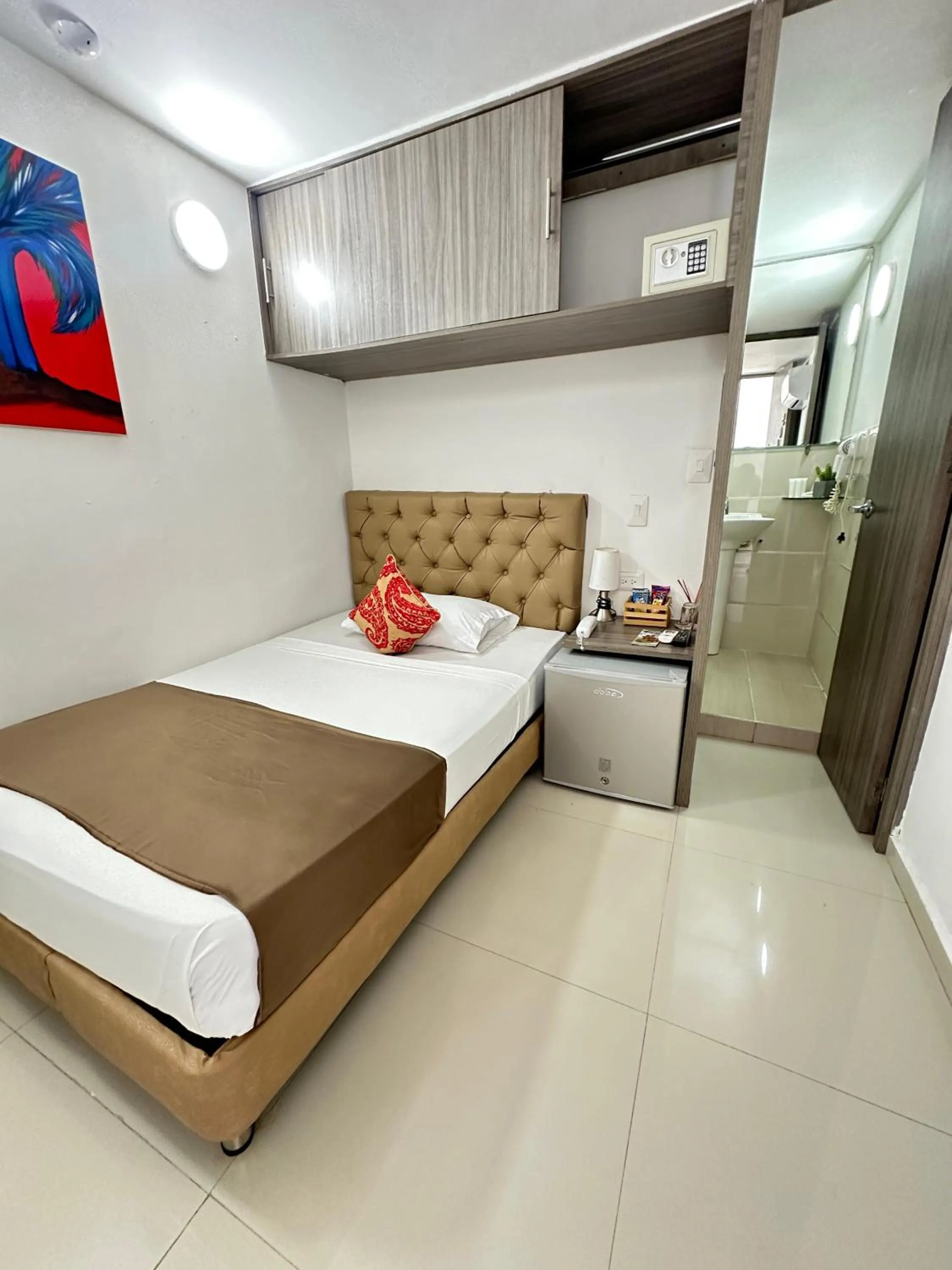 Bed in Hotel Hernández CTG