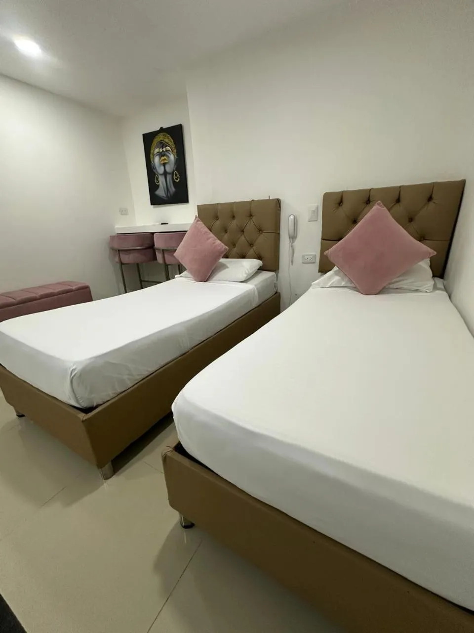 Bed in Hotel Hernández CTG