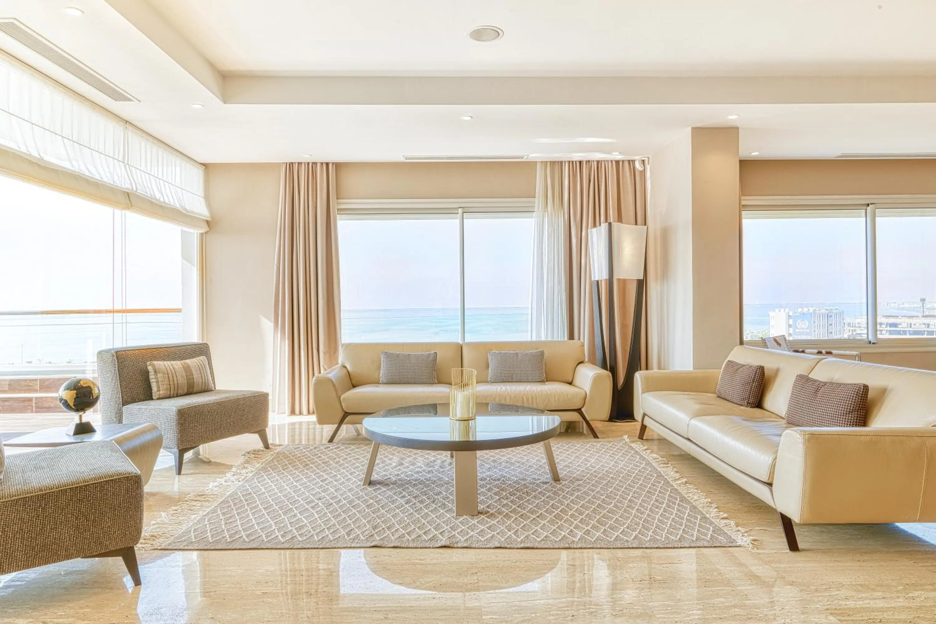 Living room in ADAM Hotel Suites