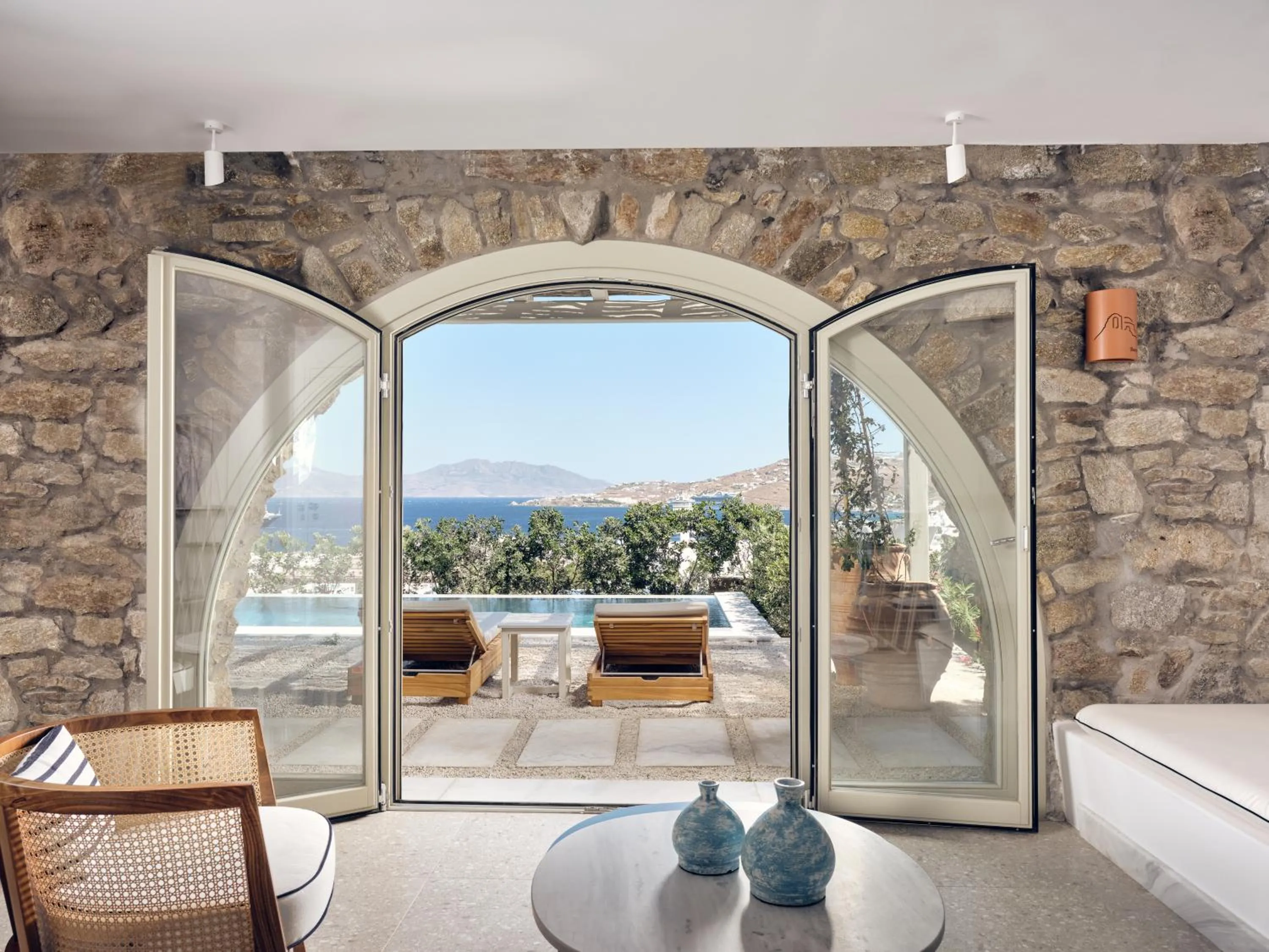 Balcony/Terrace in Belvedere Mykonos - Hilltop Rooms & Suites - The Leading Hotels of the World
