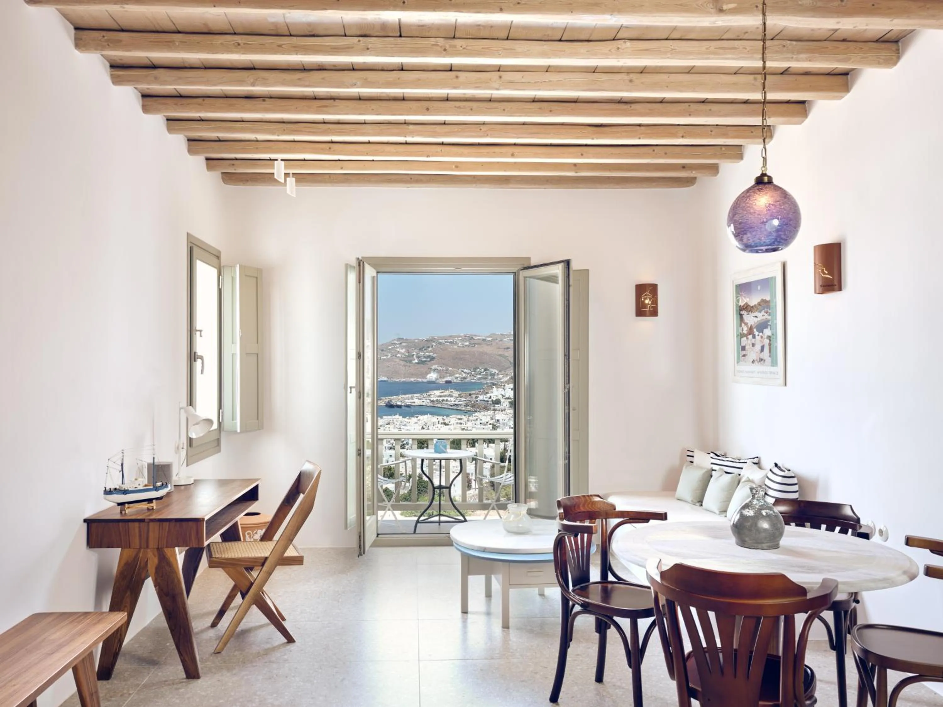 Dining area in Belvedere Mykonos - Hilltop Rooms & Suites - The Leading Hotels of the World