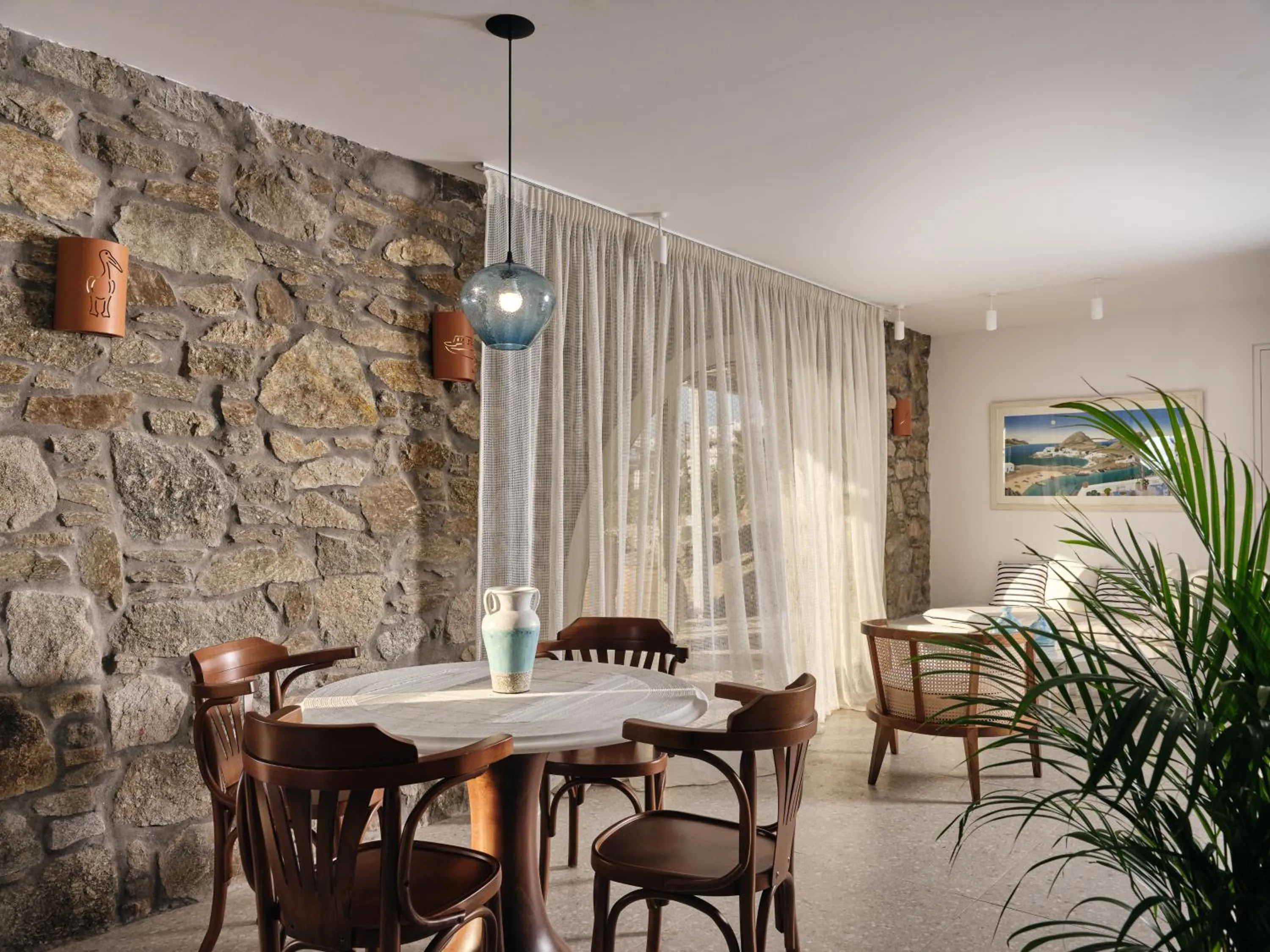 Living room in Belvedere Mykonos - Hilltop Rooms & Suites - The Leading Hotels of the World