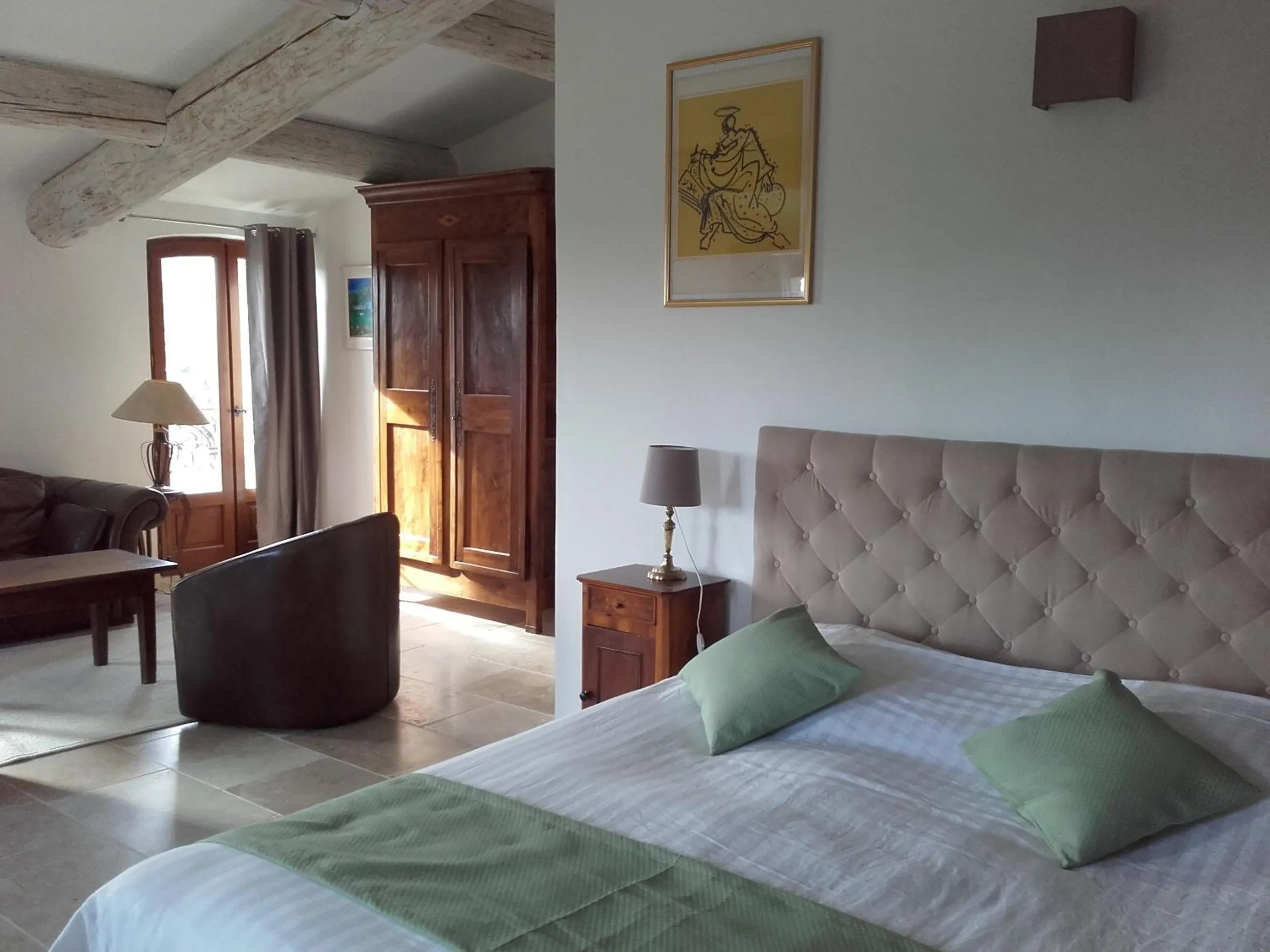 Bedroom, Bed in La Bastide de l'Oliveraie