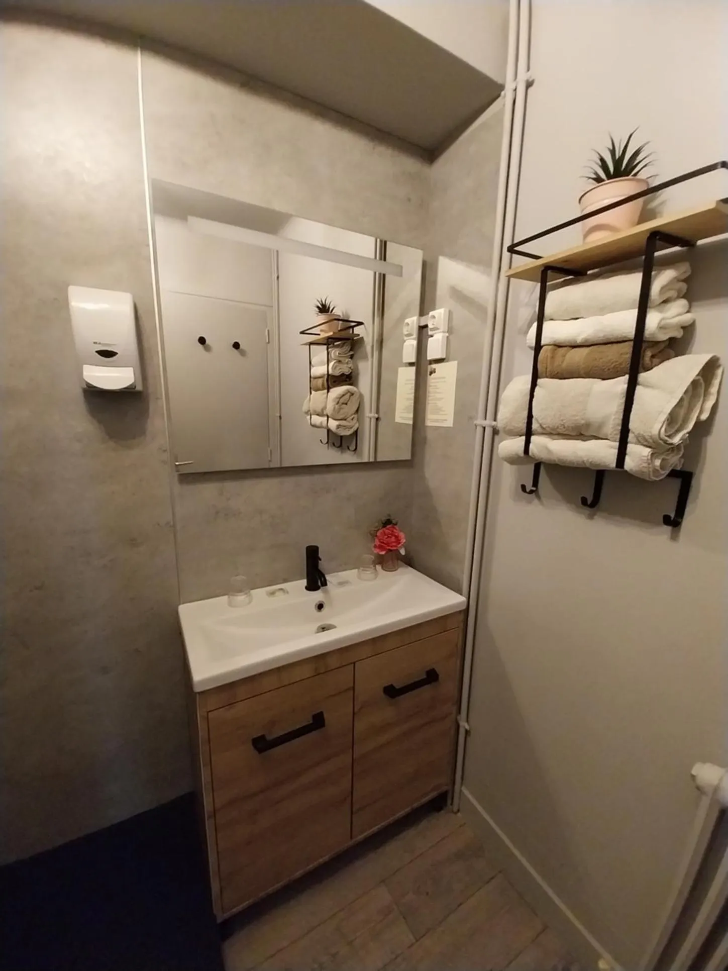 Shower in Hôtel les Deux Cols