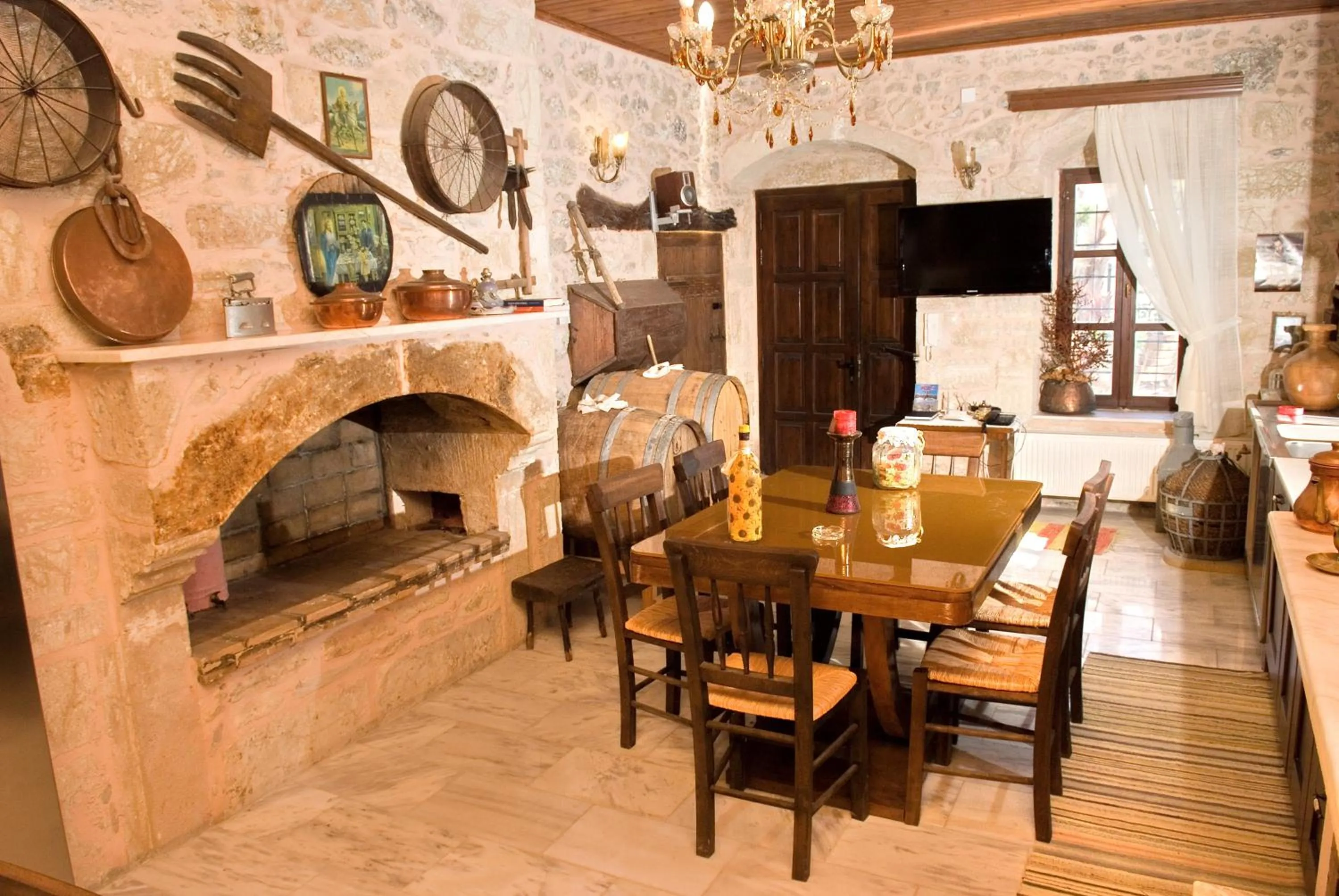 Living room in Villa Daskalogianni