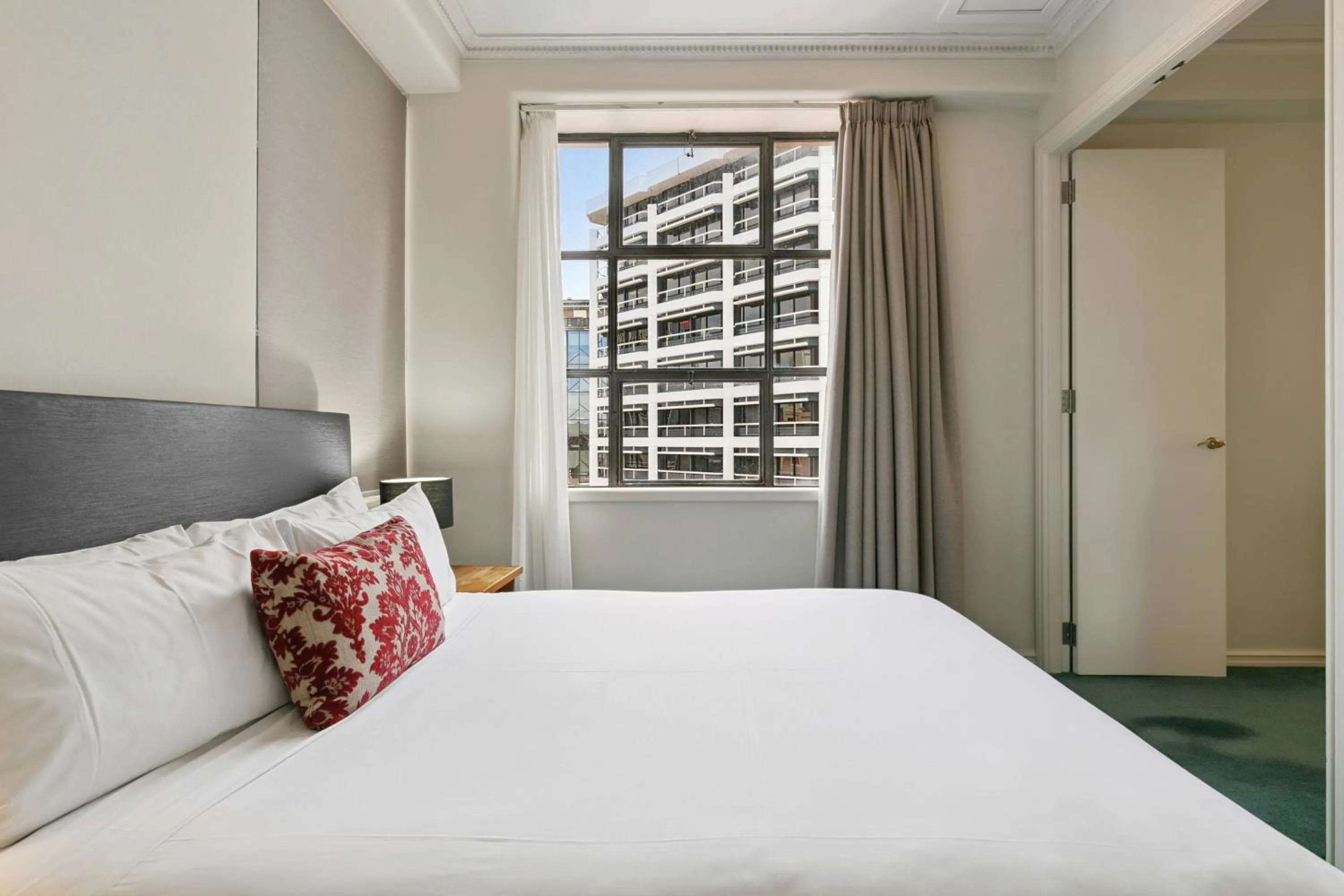 Bed in Quest Wellington