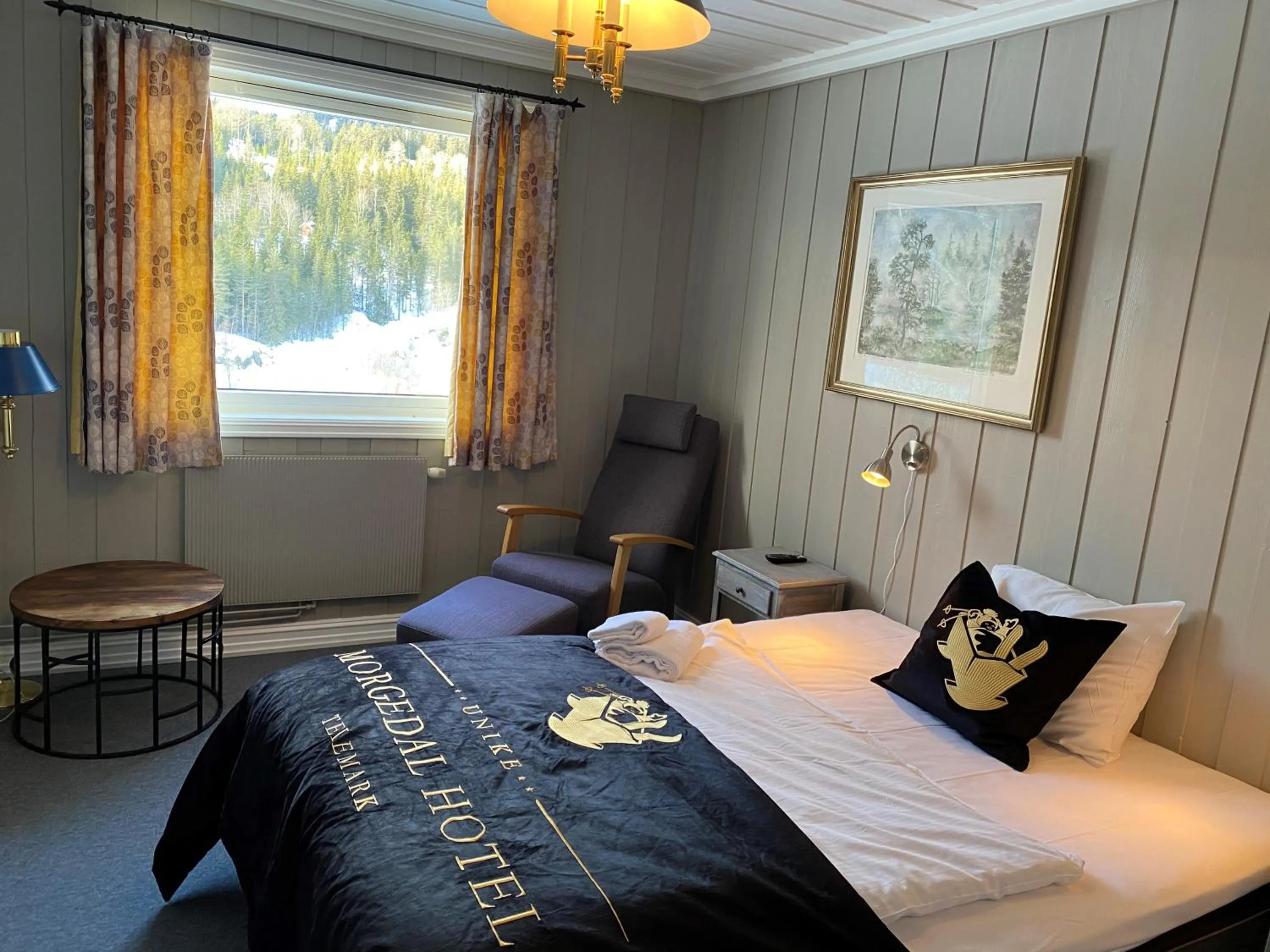 Bedroom, Bed in Morgedal Hotel Spa & Resort - Unike Hoteller