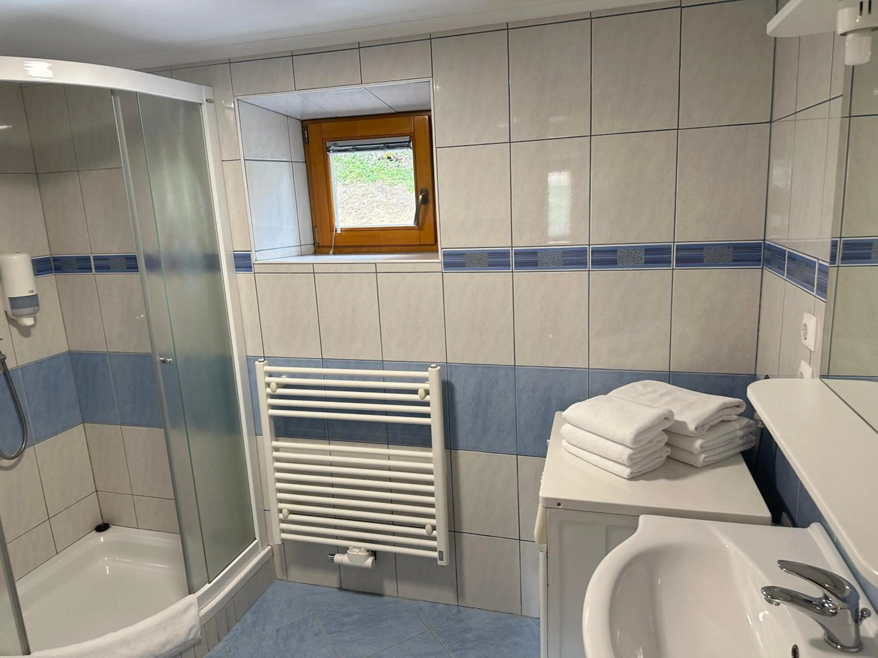 Shower in Domačija Vodnik & Apartments