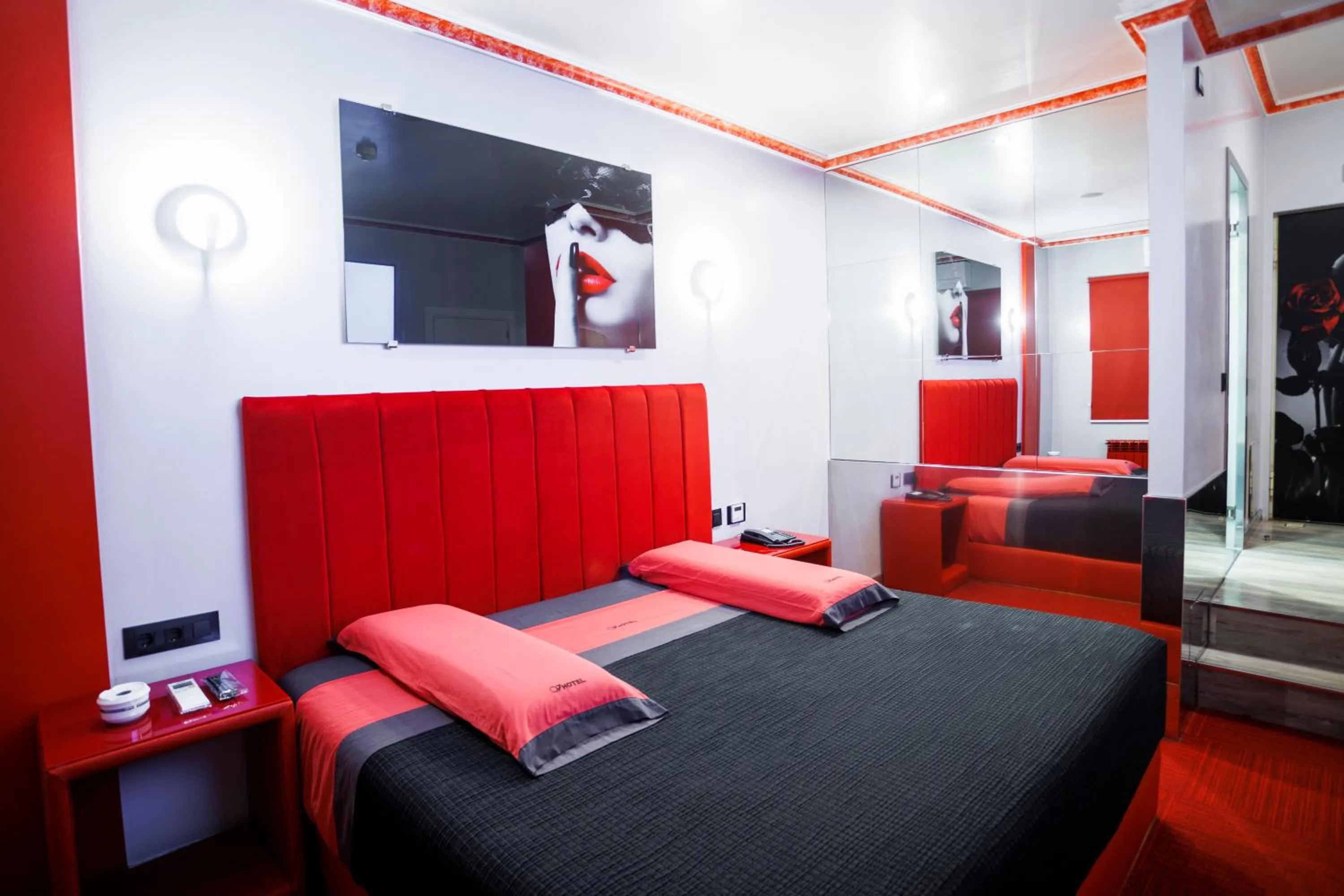 Bed in Motel Venus Santiago