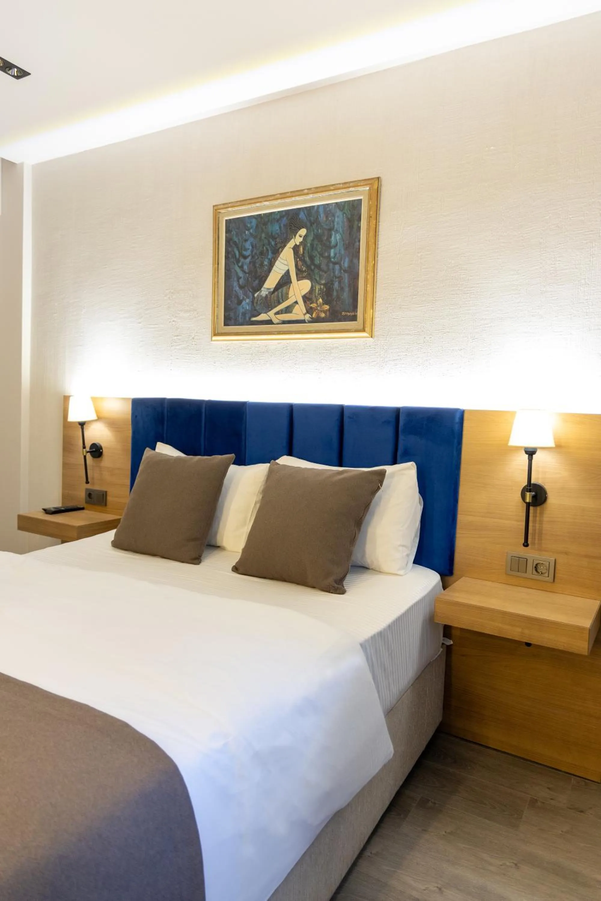 Bed in Ottoman Palace Hotel Edirne