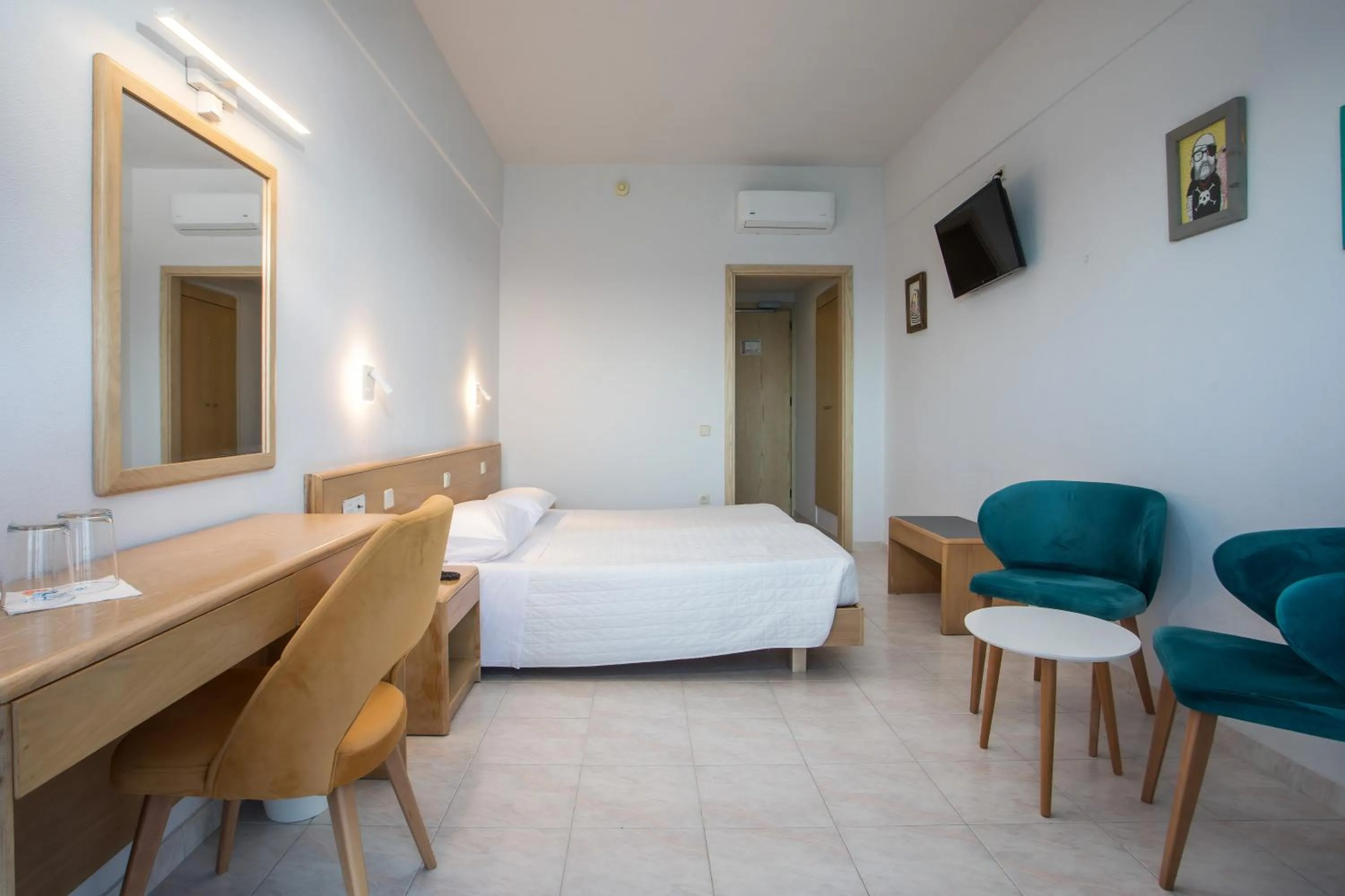 Bed in Hotel Riviera