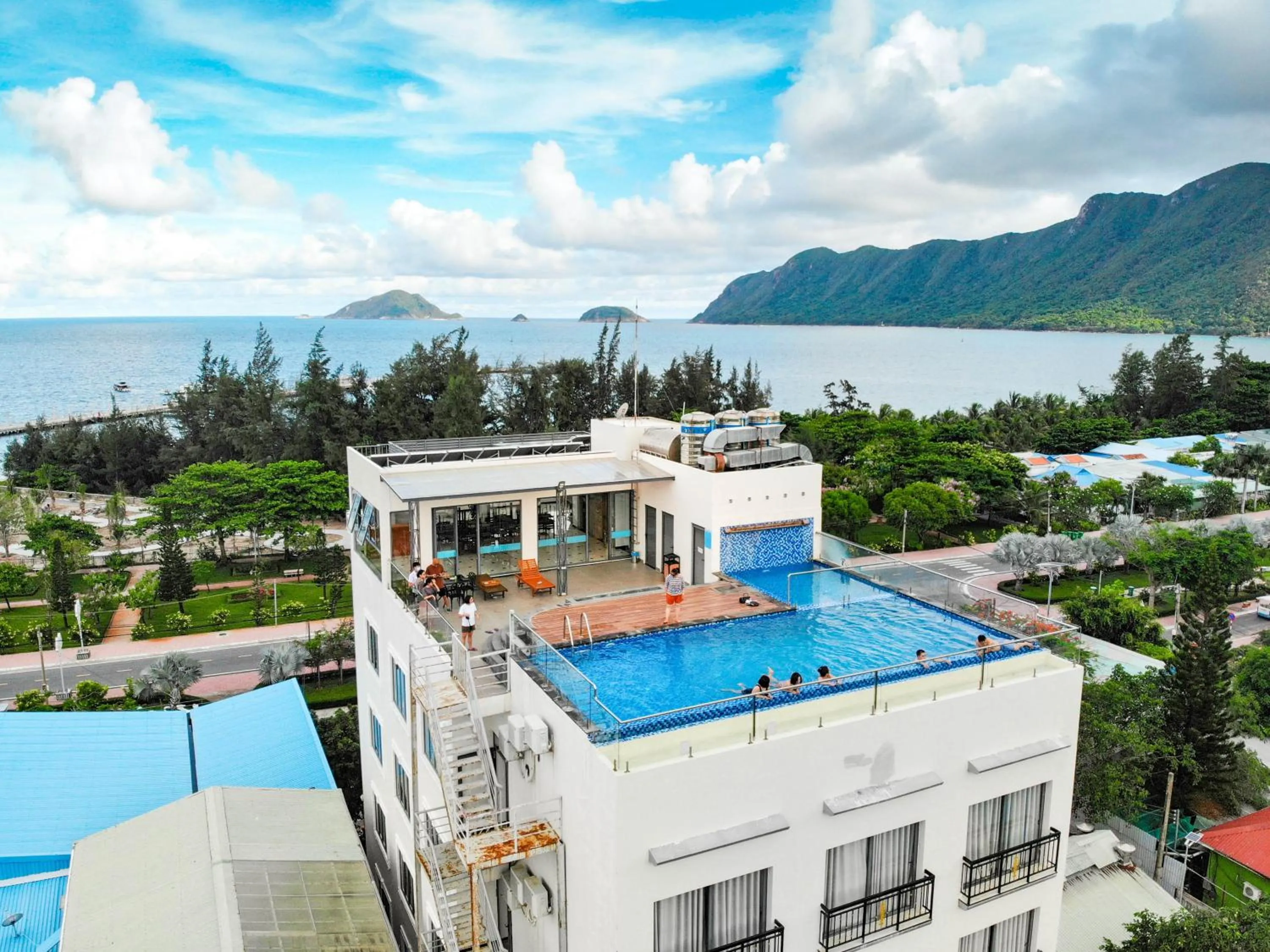 Bird's eye view in Con Son Blue Sea Hotel