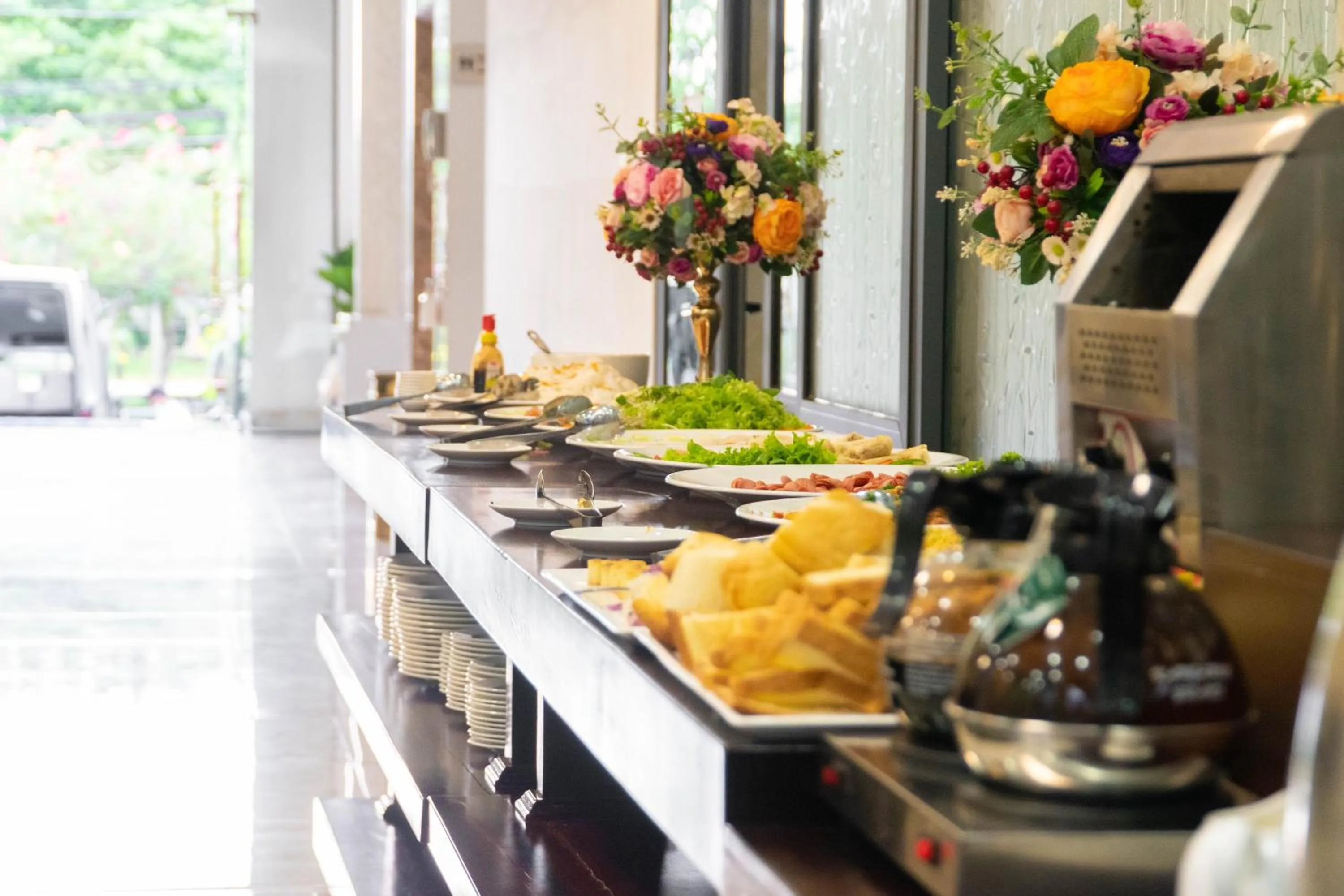 Breakfast in Con Son Blue Sea Hotel