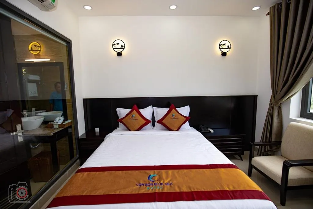 Bed in Con Son Blue Sea Hotel