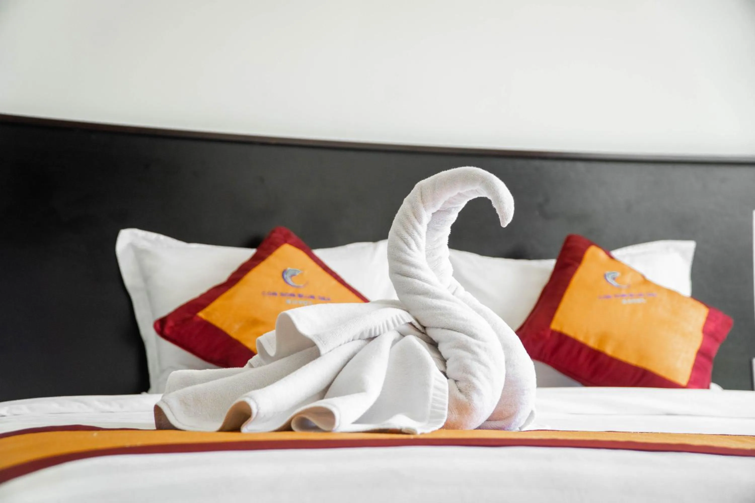 Bed in Con Son Blue Sea Hotel