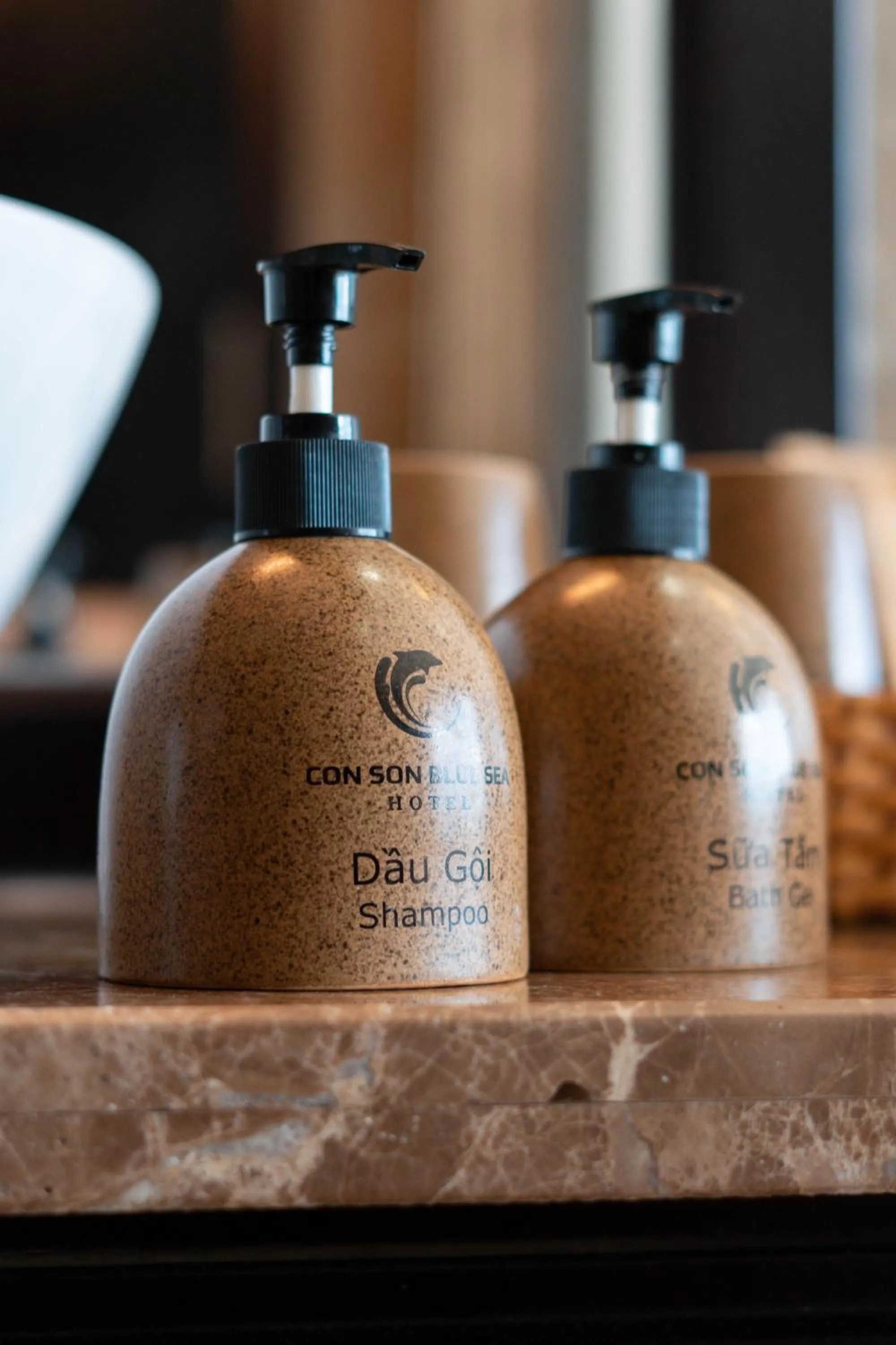 Shower in Con Son Blue Sea Hotel