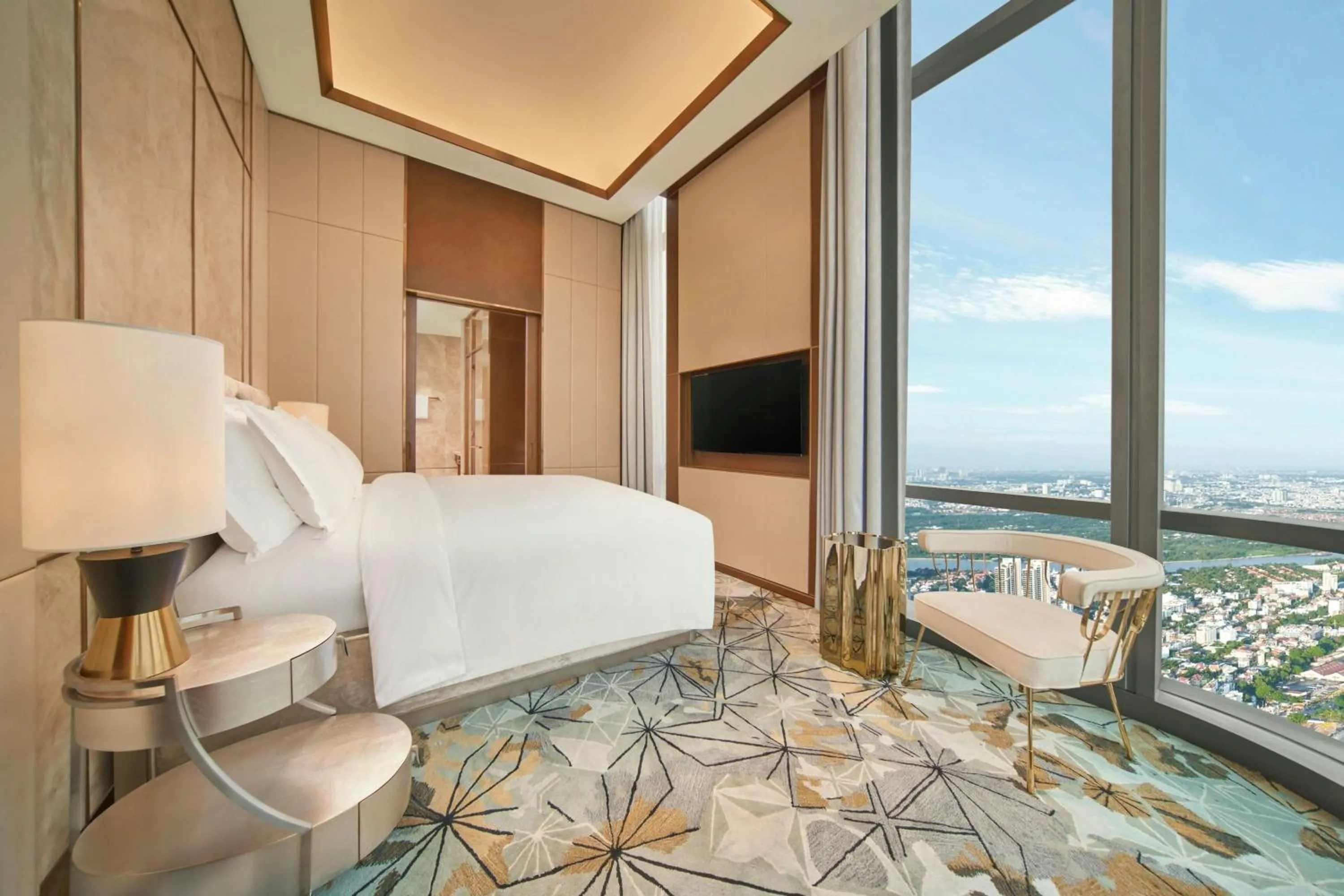 Bedroom, Bed in Vinpearl Landmark 81, Autograph Collection
