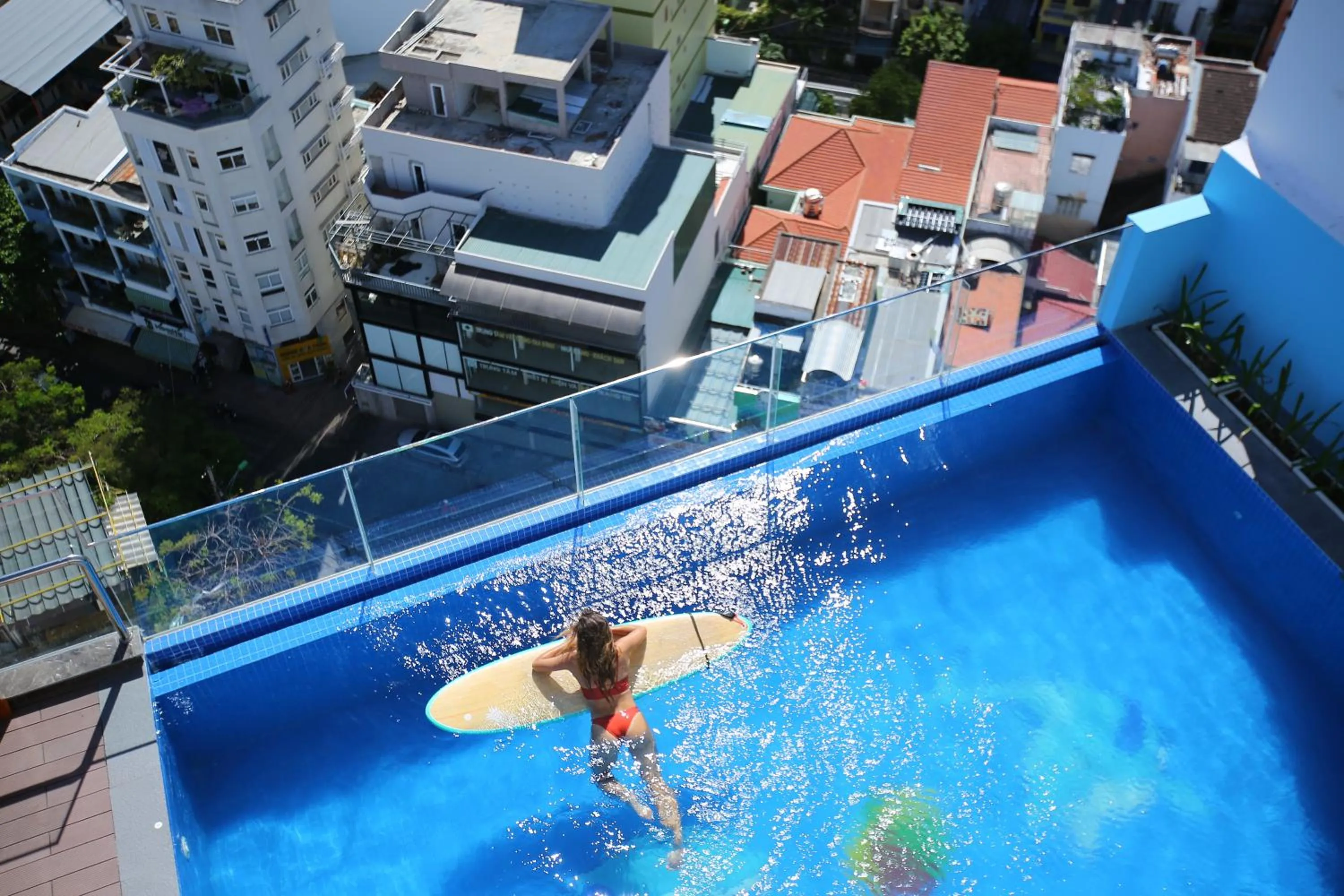 Pool view in Aloha Hotel Nha Trang