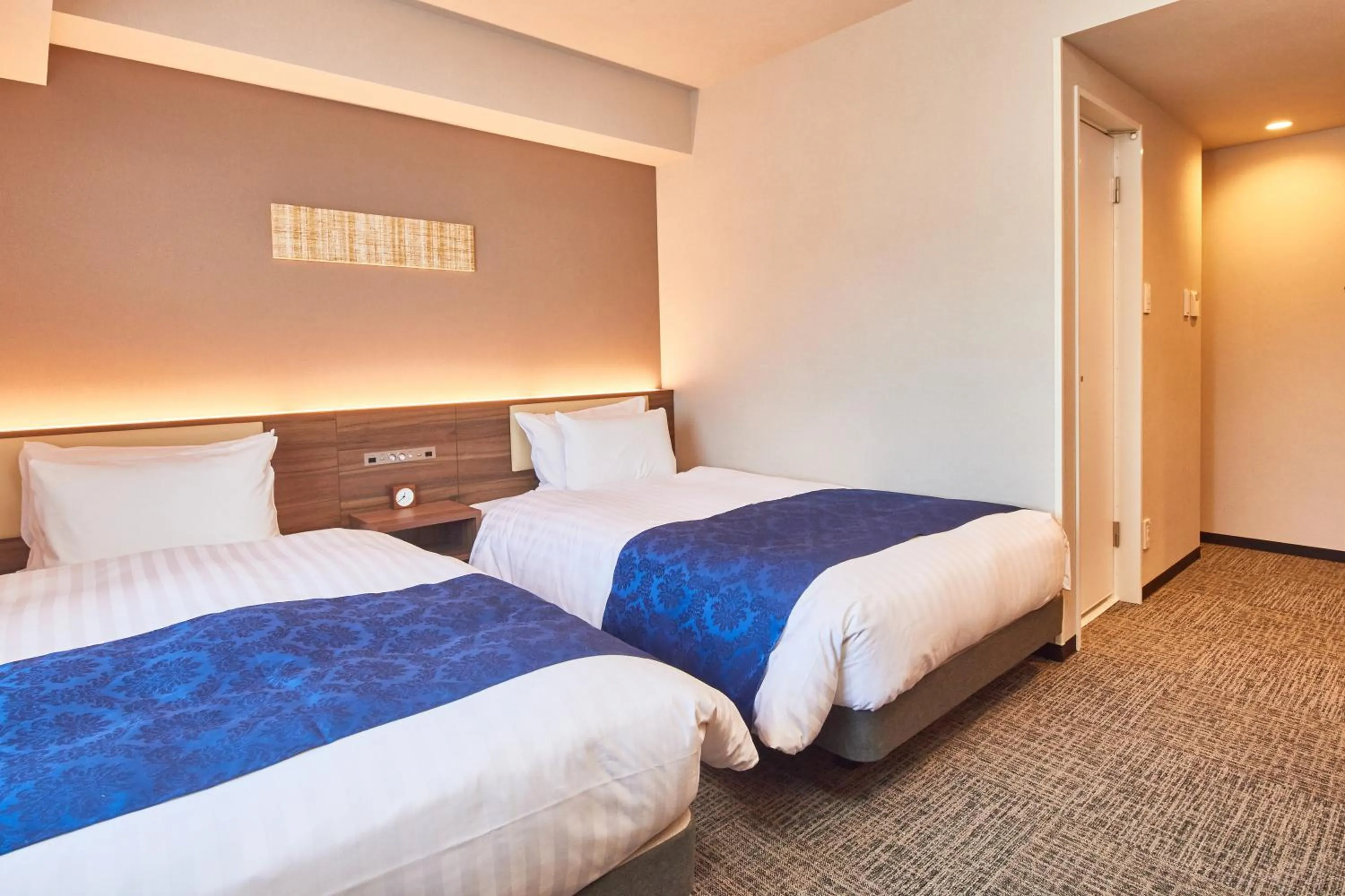 Photo of the whole room, Bed in &and COMFY HOTEL Kumamoto Jo View