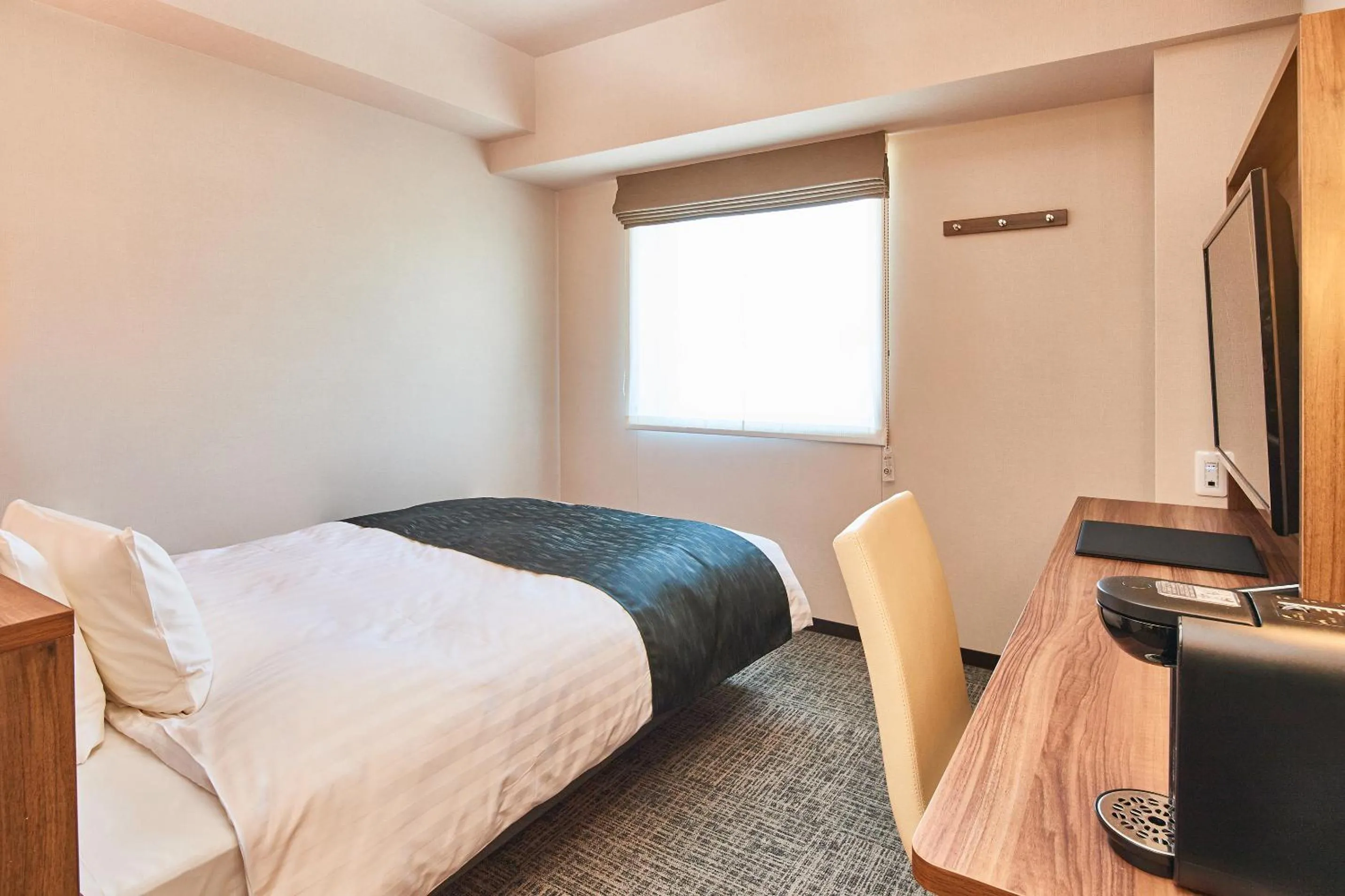 Photo of the whole room, Bed in &and COMFY HOTEL Kumamoto Jo View