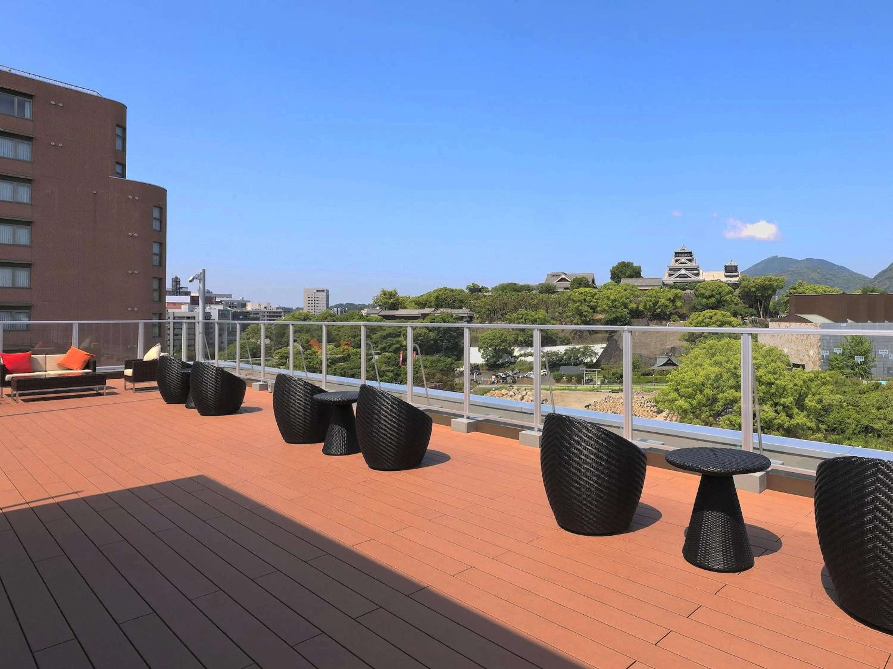 Balcony/Terrace in &and COMFY HOTEL Kumamoto Jo View