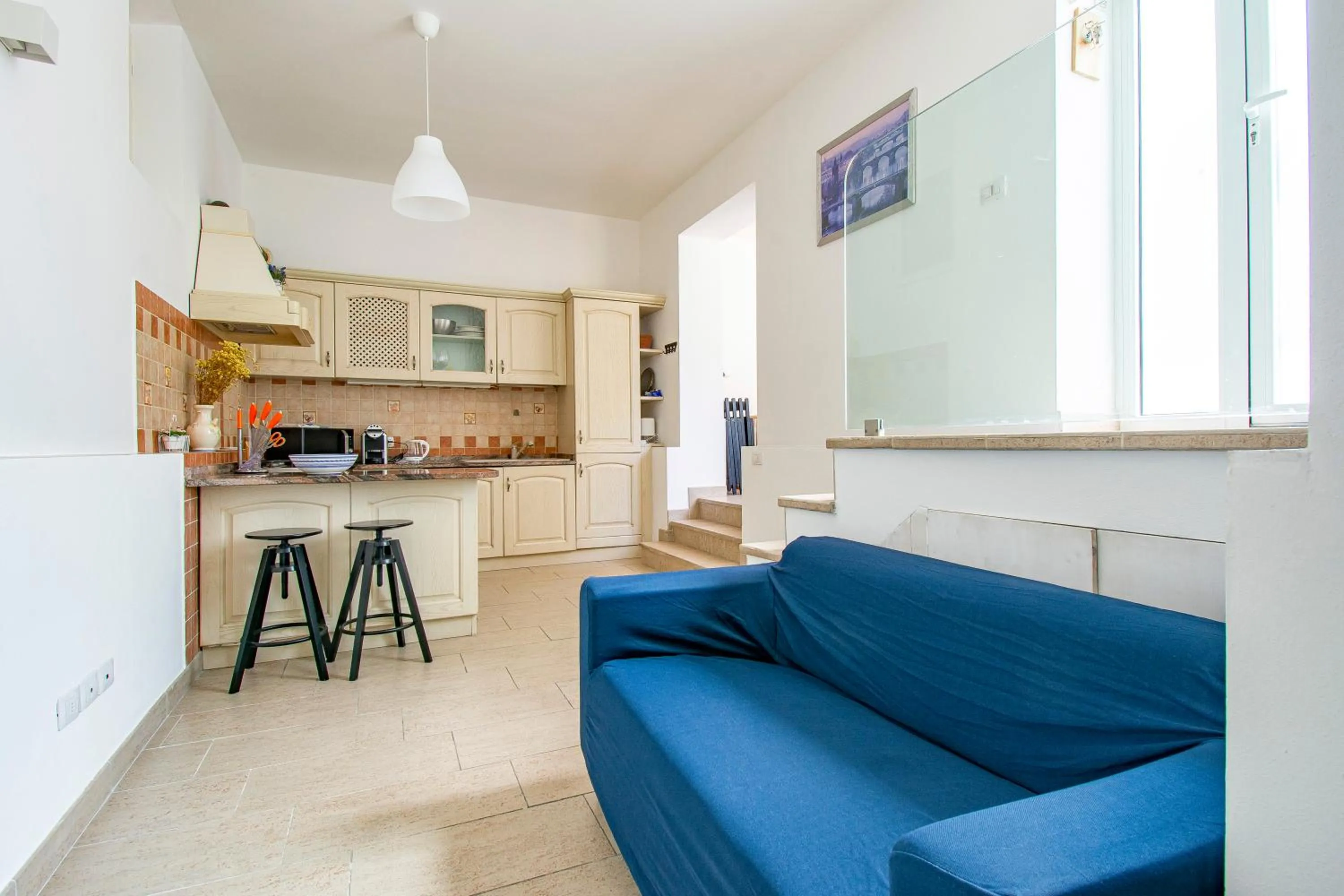 Kitchen or kitchenette in Gourmet B&B Villa Landucci