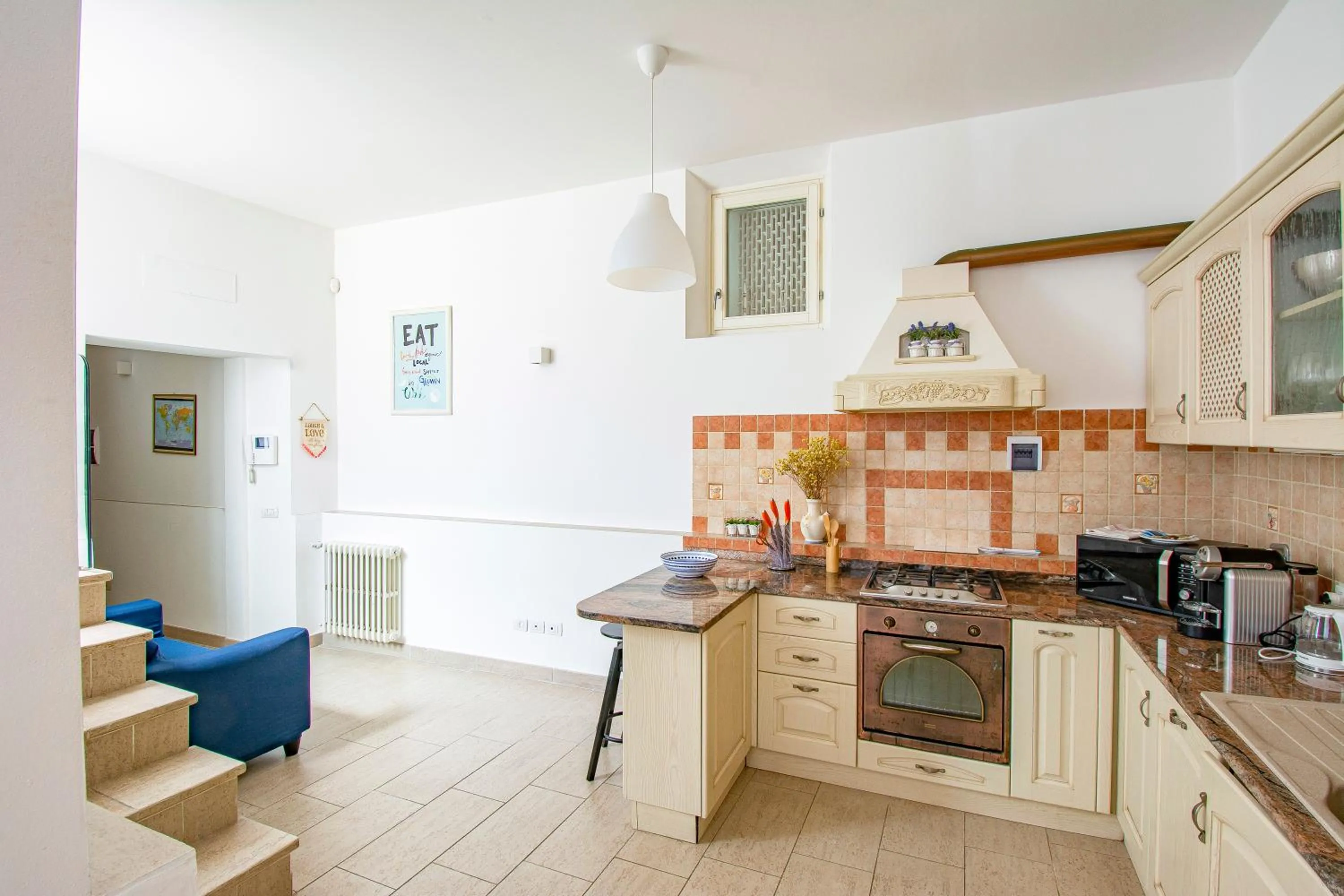 Kitchen or kitchenette in Gourmet B&B Villa Landucci