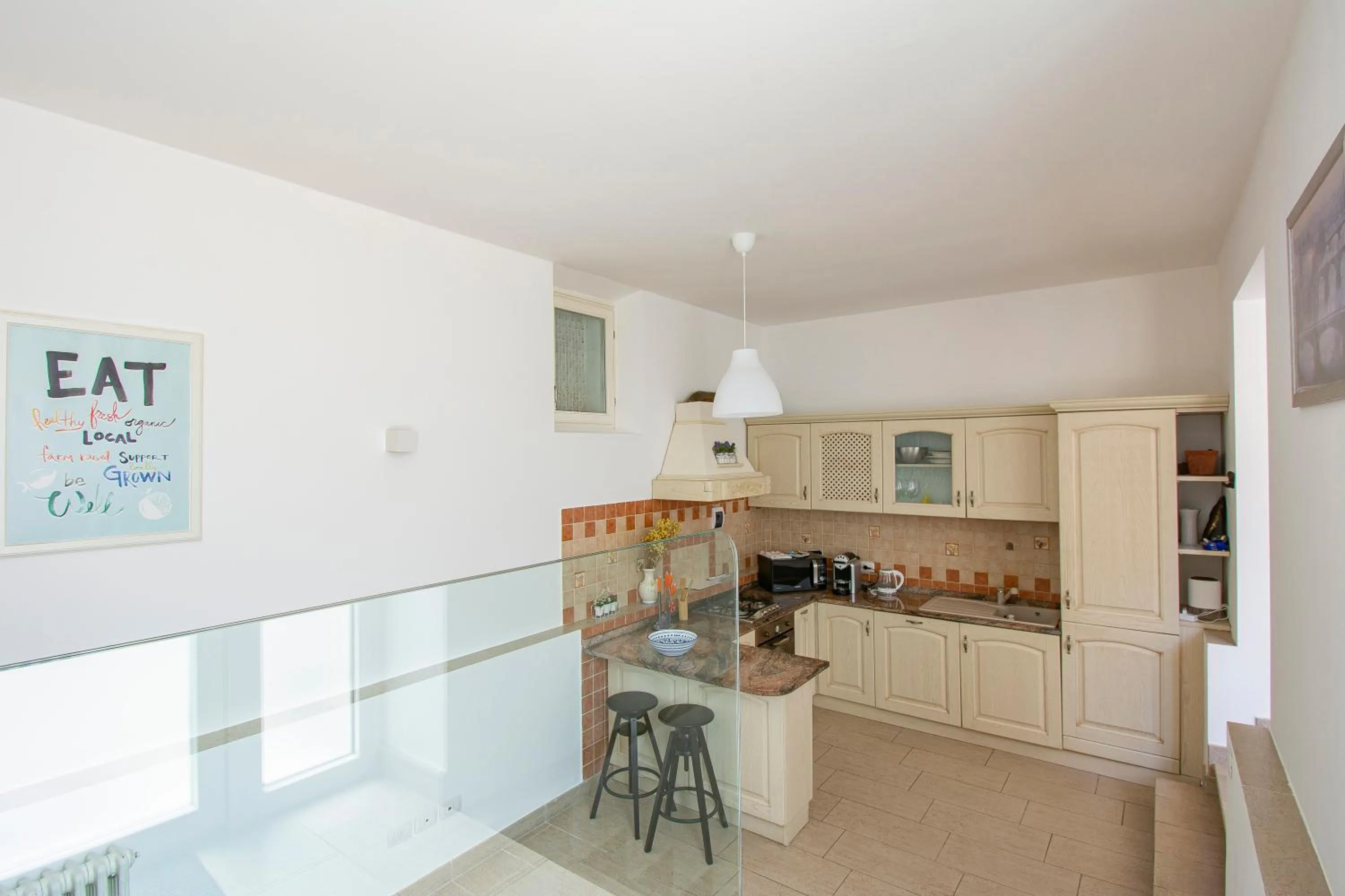 Kitchen or kitchenette in Gourmet B&B Villa Landucci