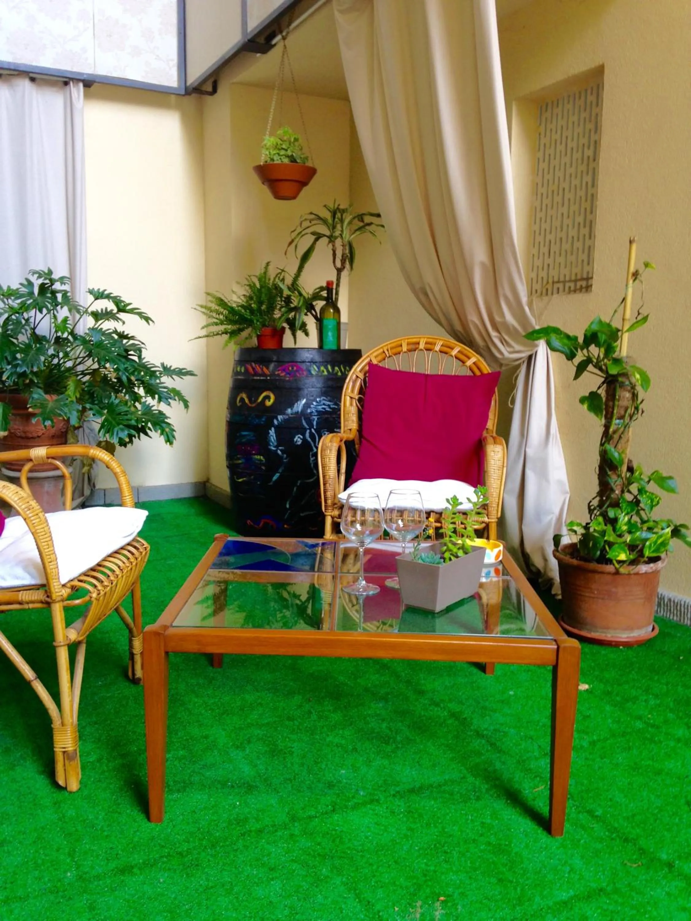 Patio in Gourmet B&B Villa Landucci