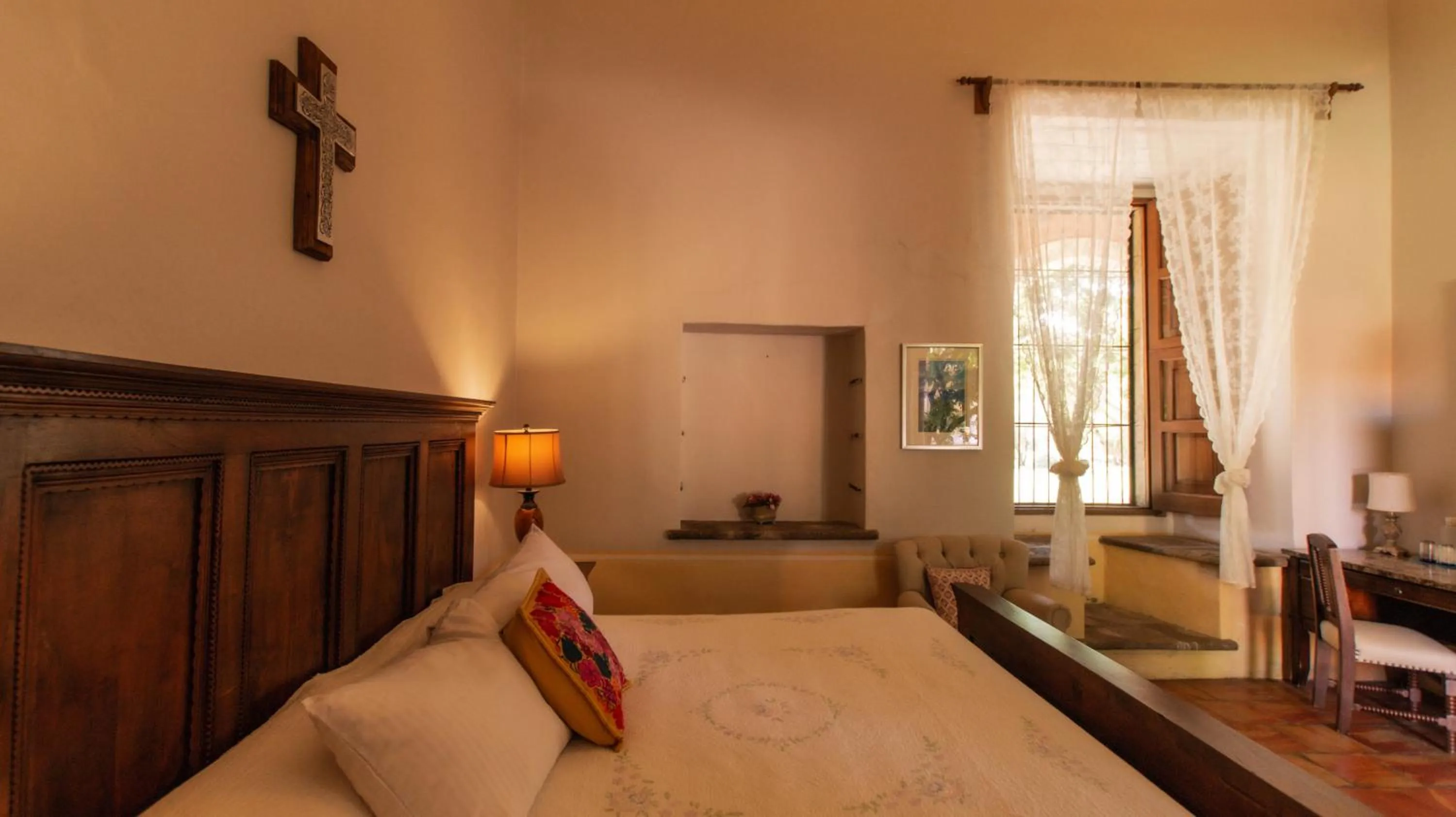 Seating area, Bed in Hacienda Labor de Rivera Hotel Boutique & Eventos