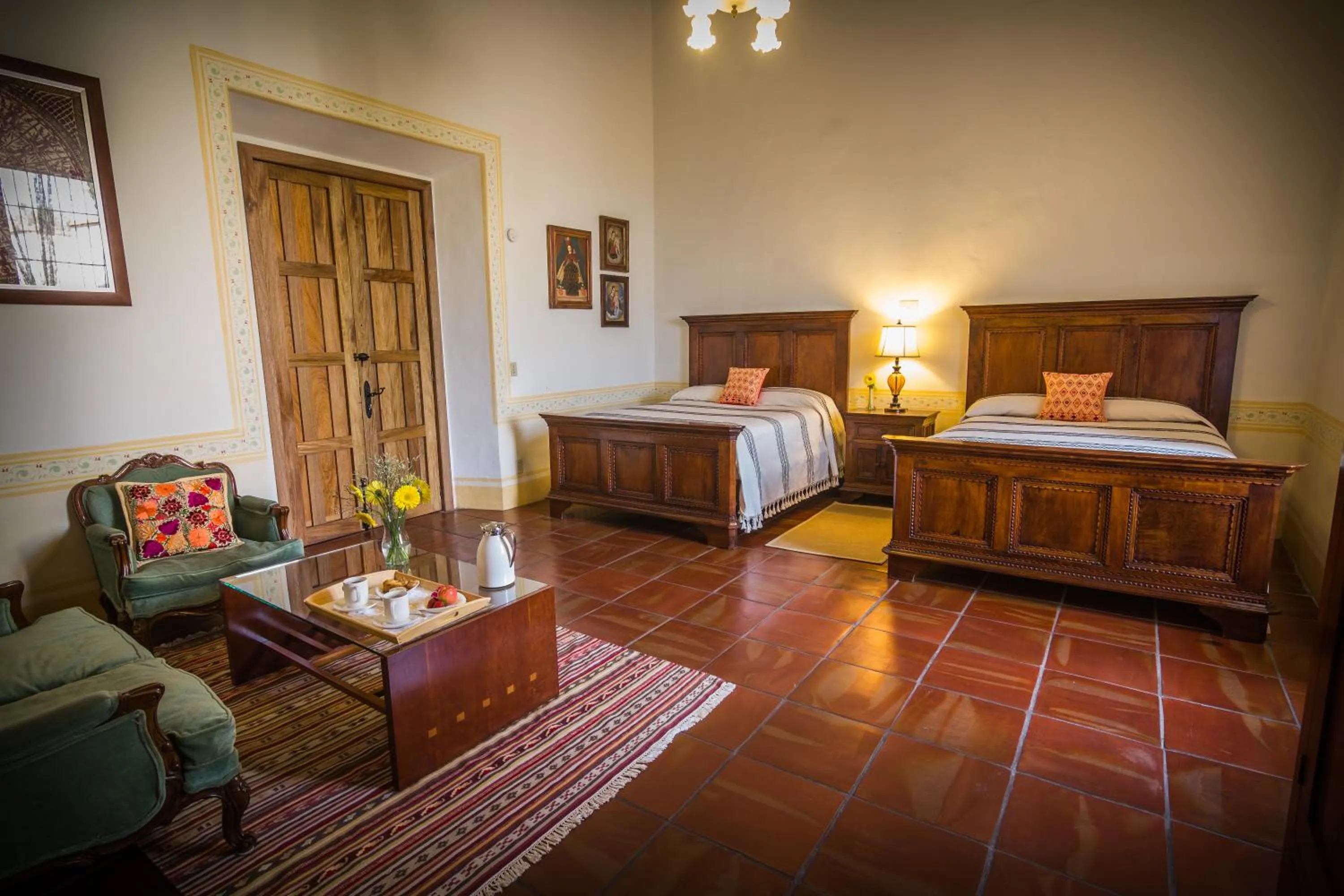 Photo of the whole room, Bed in Hacienda Labor de Rivera Hotel Boutique & Eventos