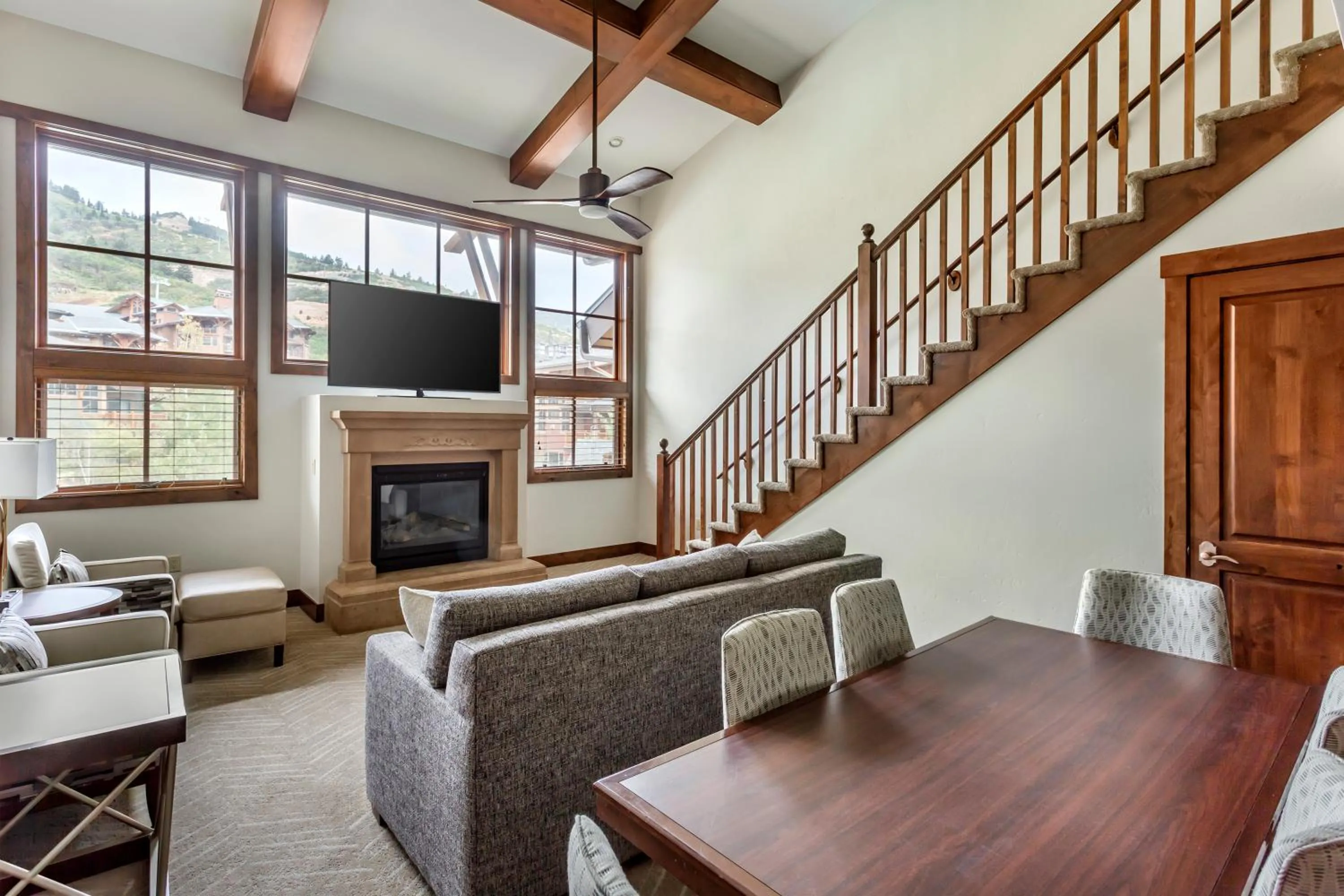 Living room in Hilton Grand Vacations Club Sunrise Lodge Park City