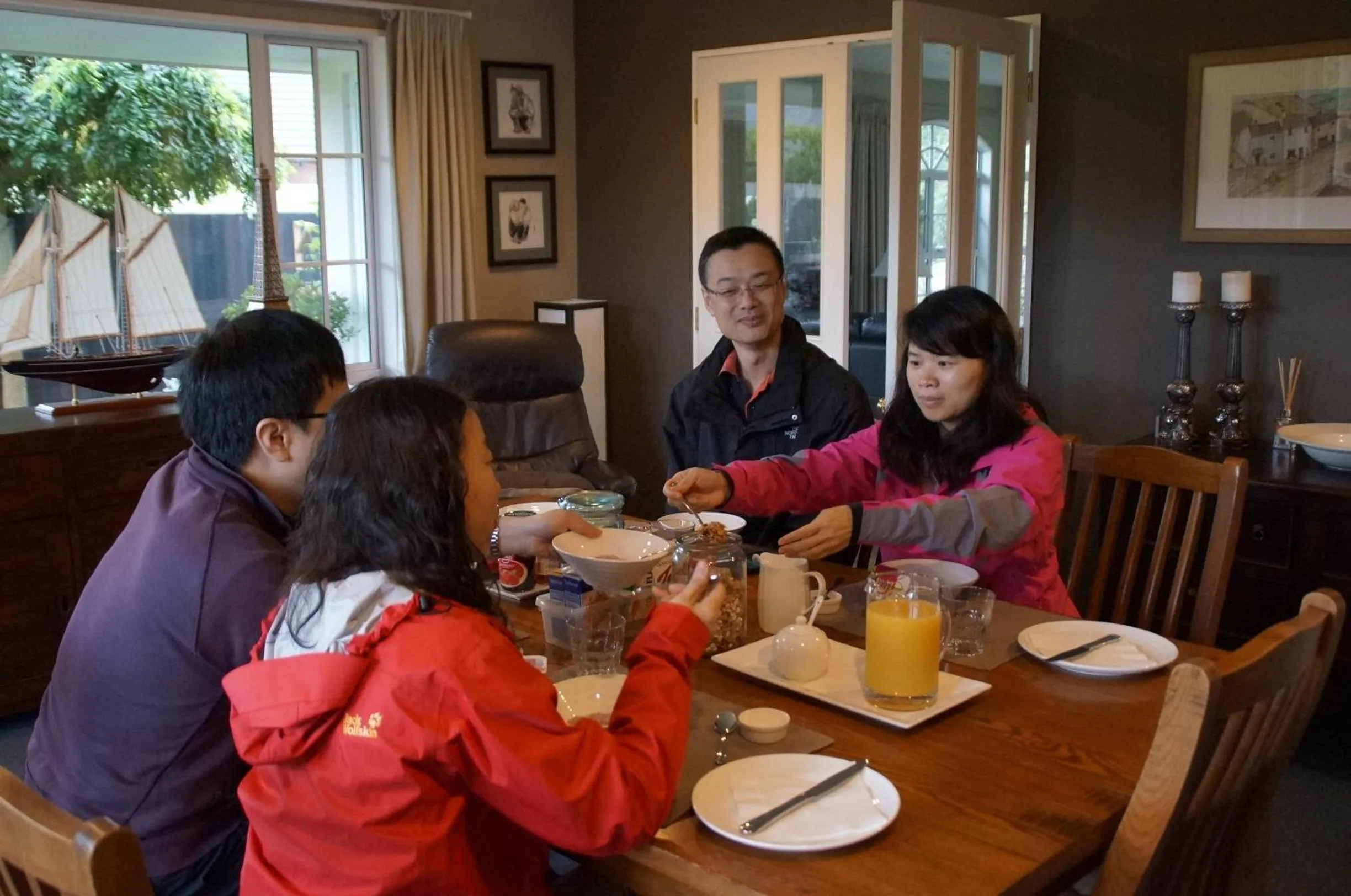 Continental breakfast in Olive House Bed and Breakfast