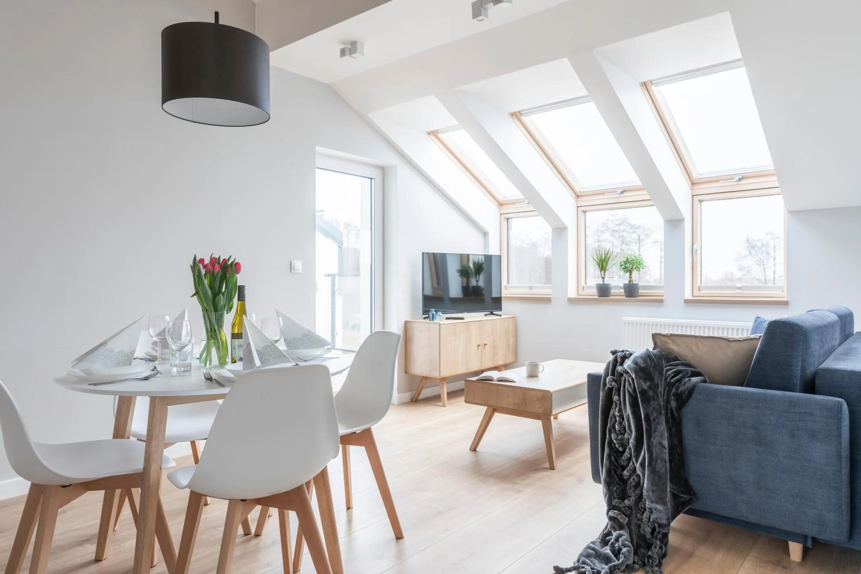 Living room in Kamienica Parkowa