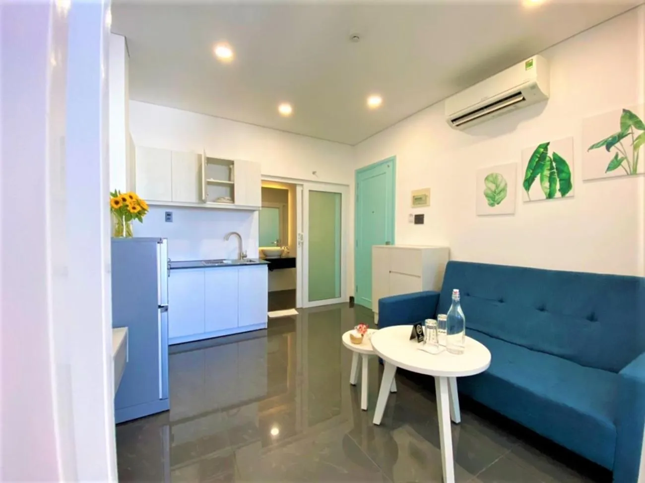 Kitchen or kitchenette in Olivia Hotel and Apartment